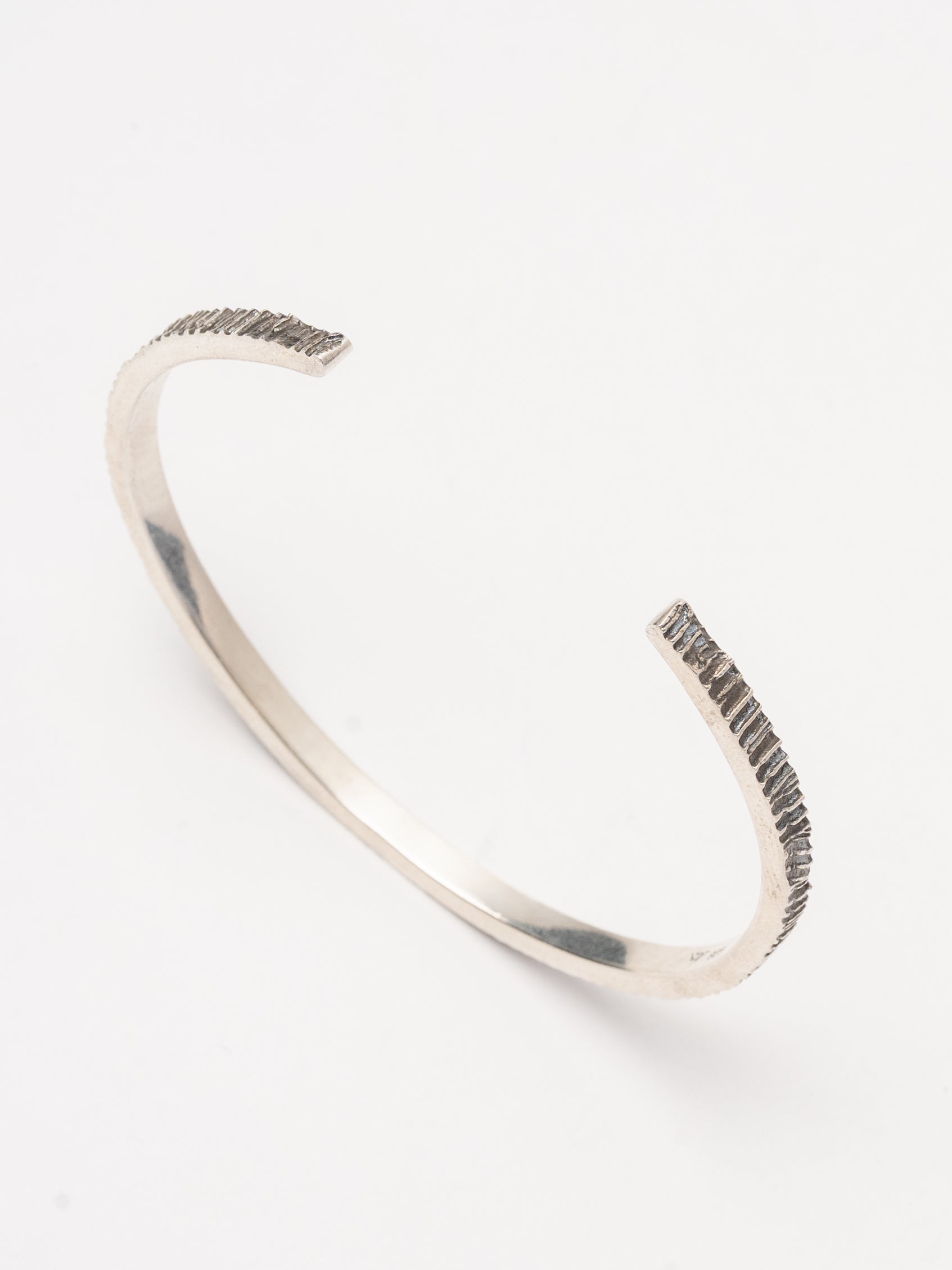 Sterling Silver Textured Cuff Bracelet