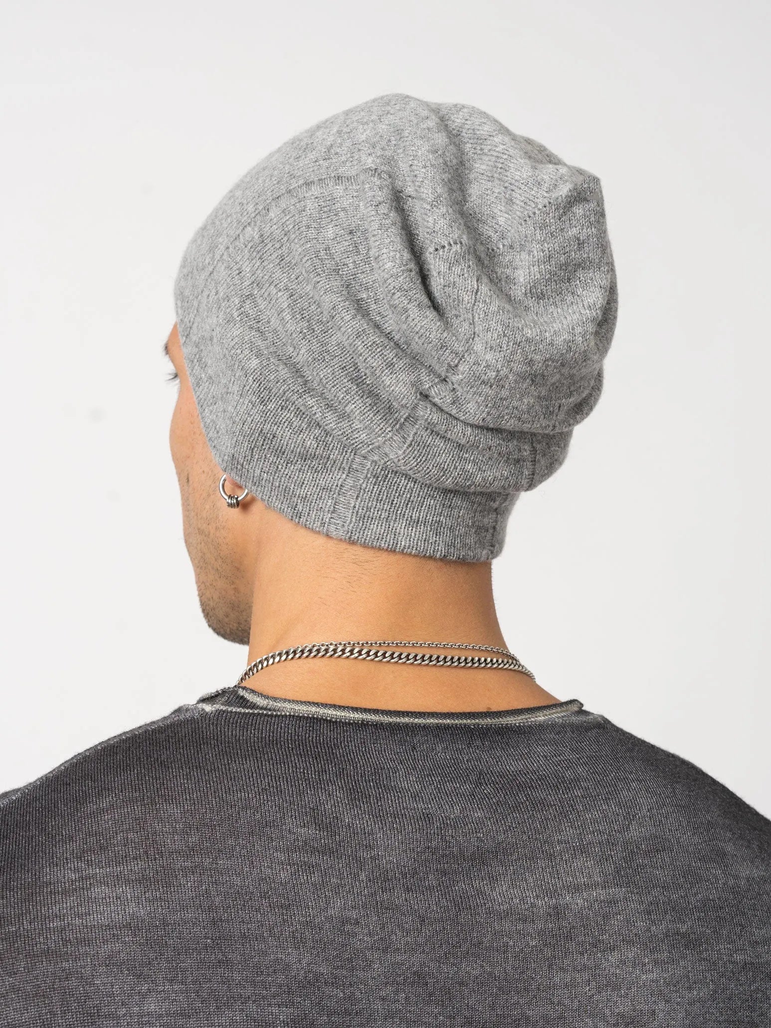 Double Reverse Cashmere Beanie