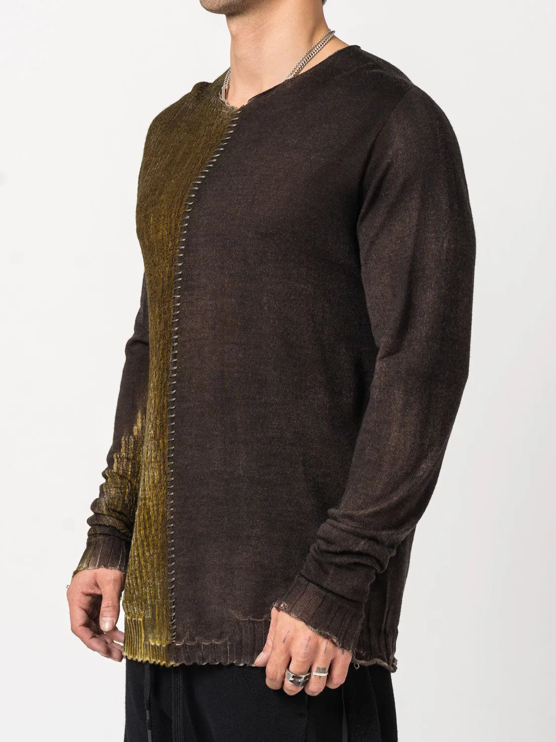 Sweater with Front Embroidery