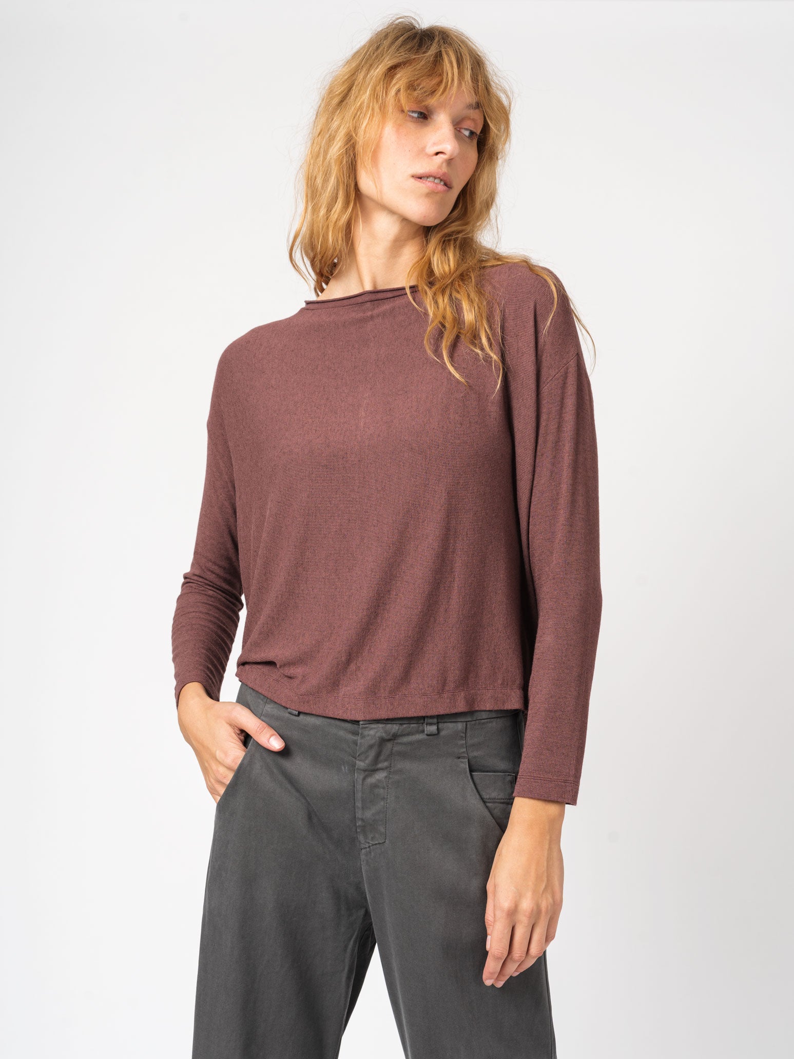 Ribbed Over Fit T-Shirt