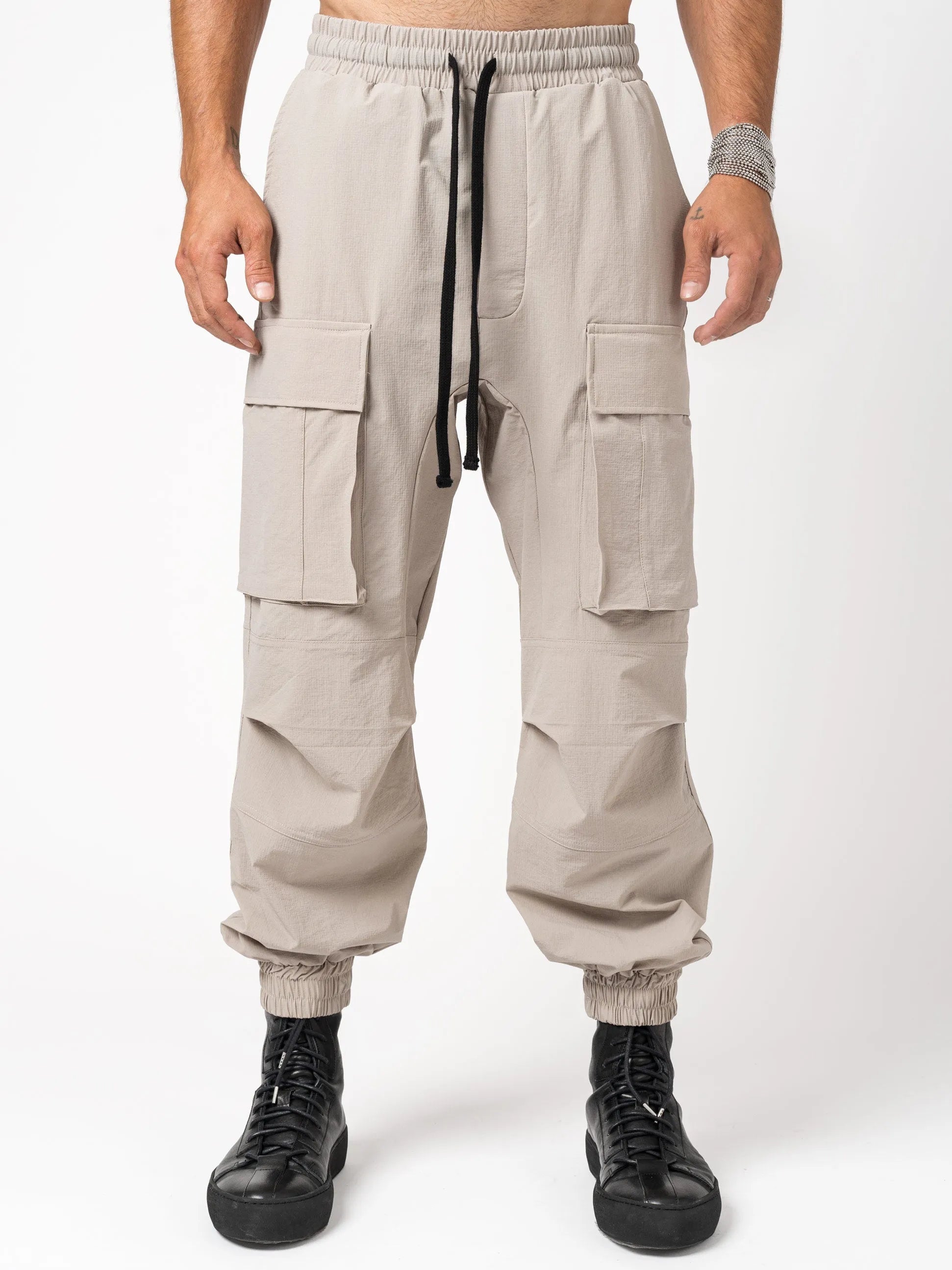 Wide fit cargo trousers