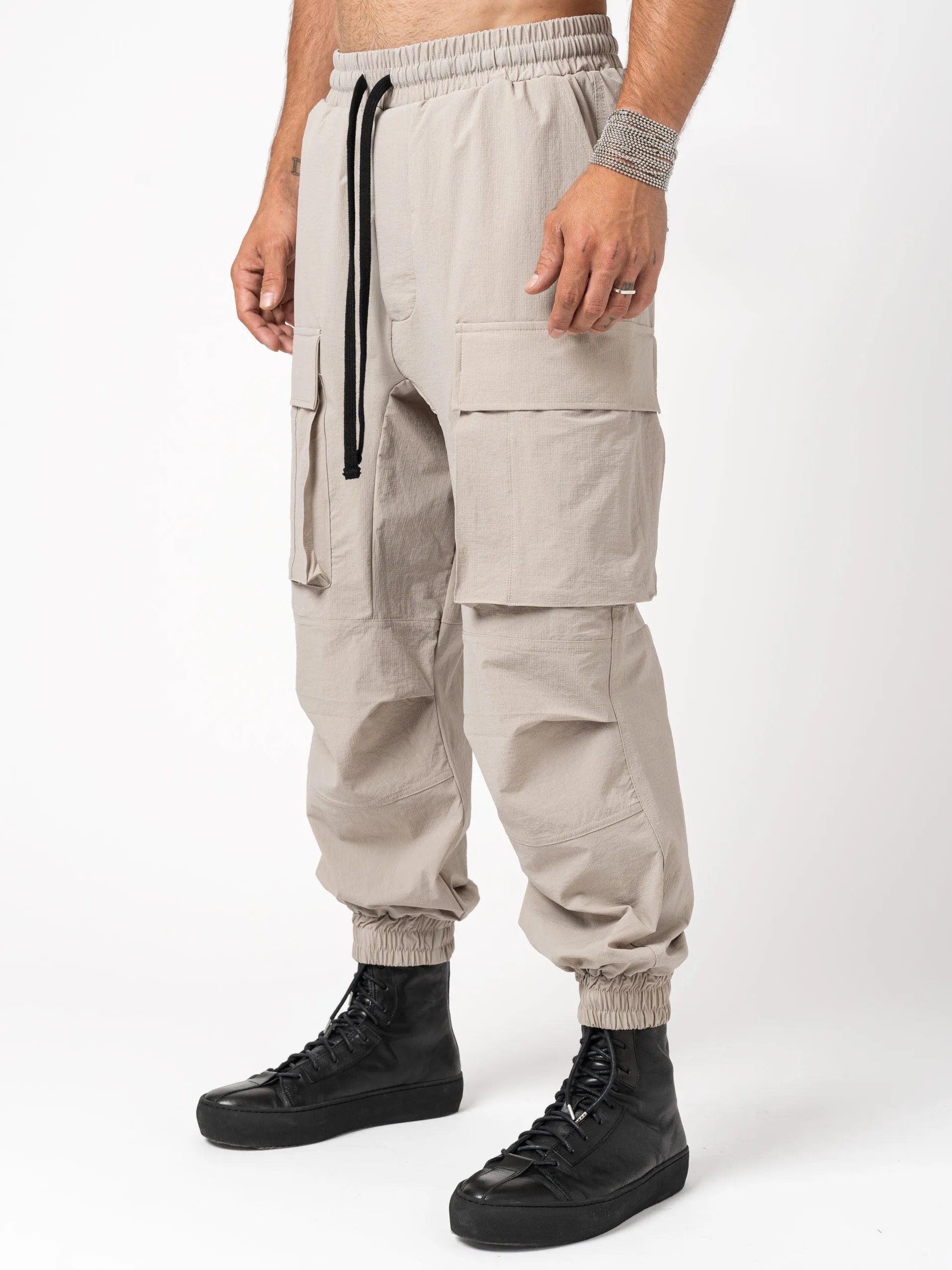 Wide fit cargo trousers