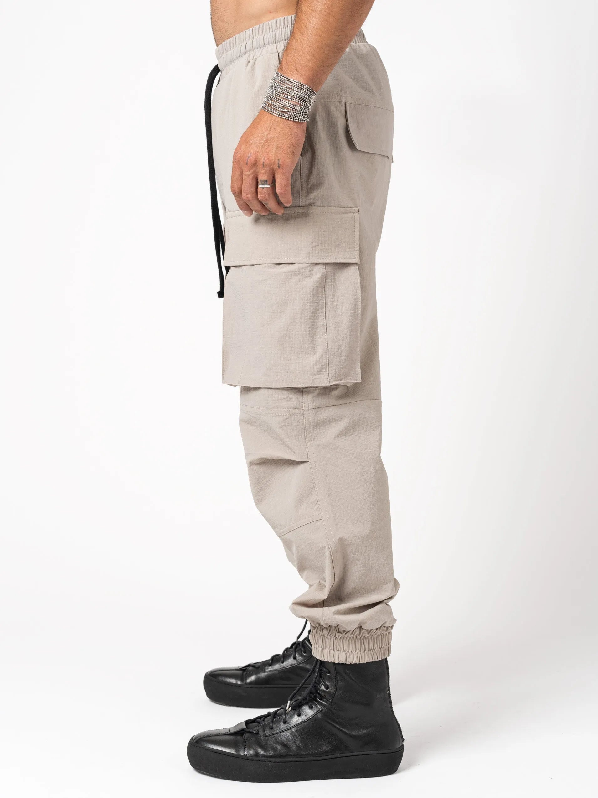 Wide fit cargo trousers