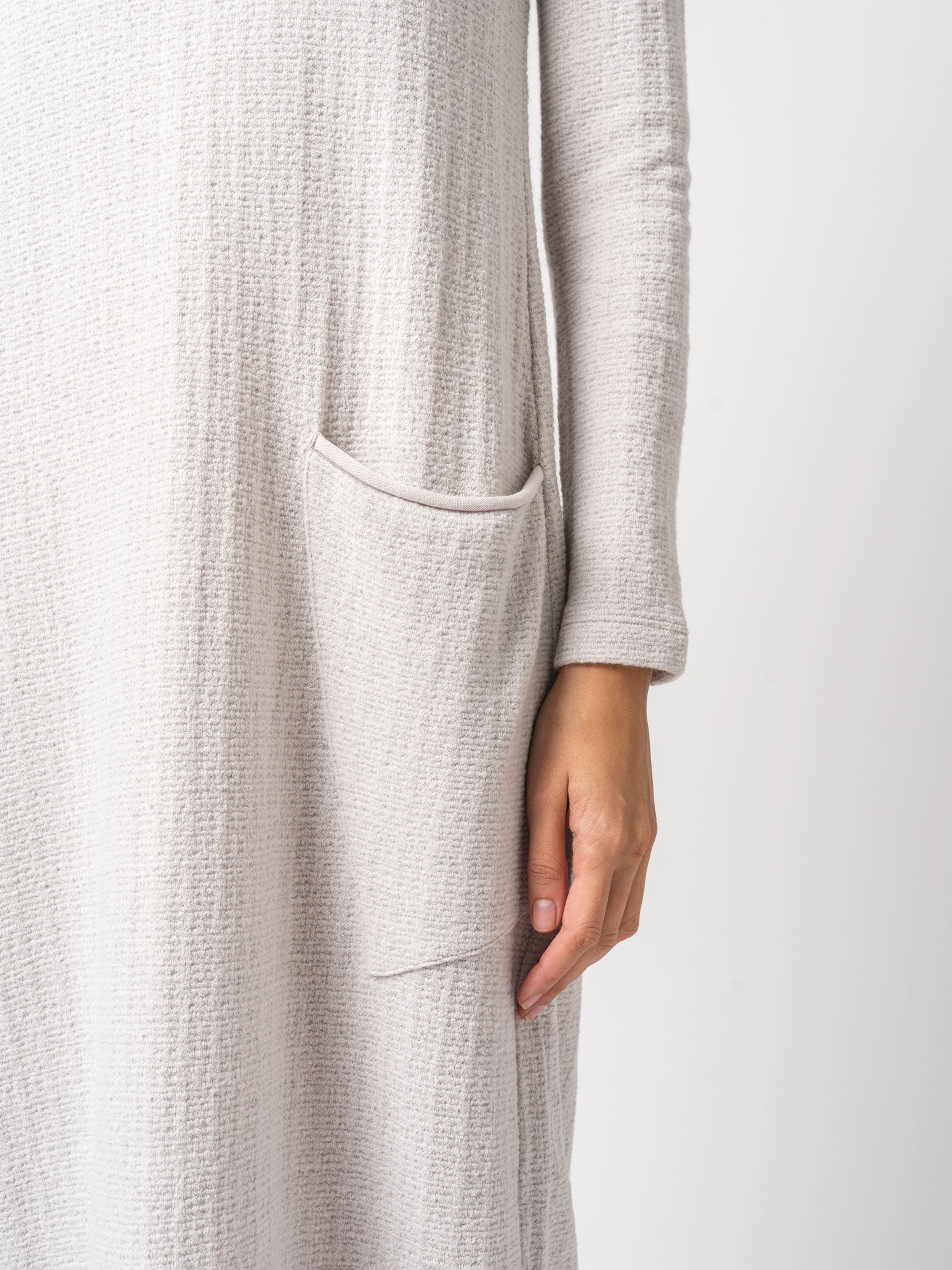 Micro-Patterned Jacquard Knitted Long Dress