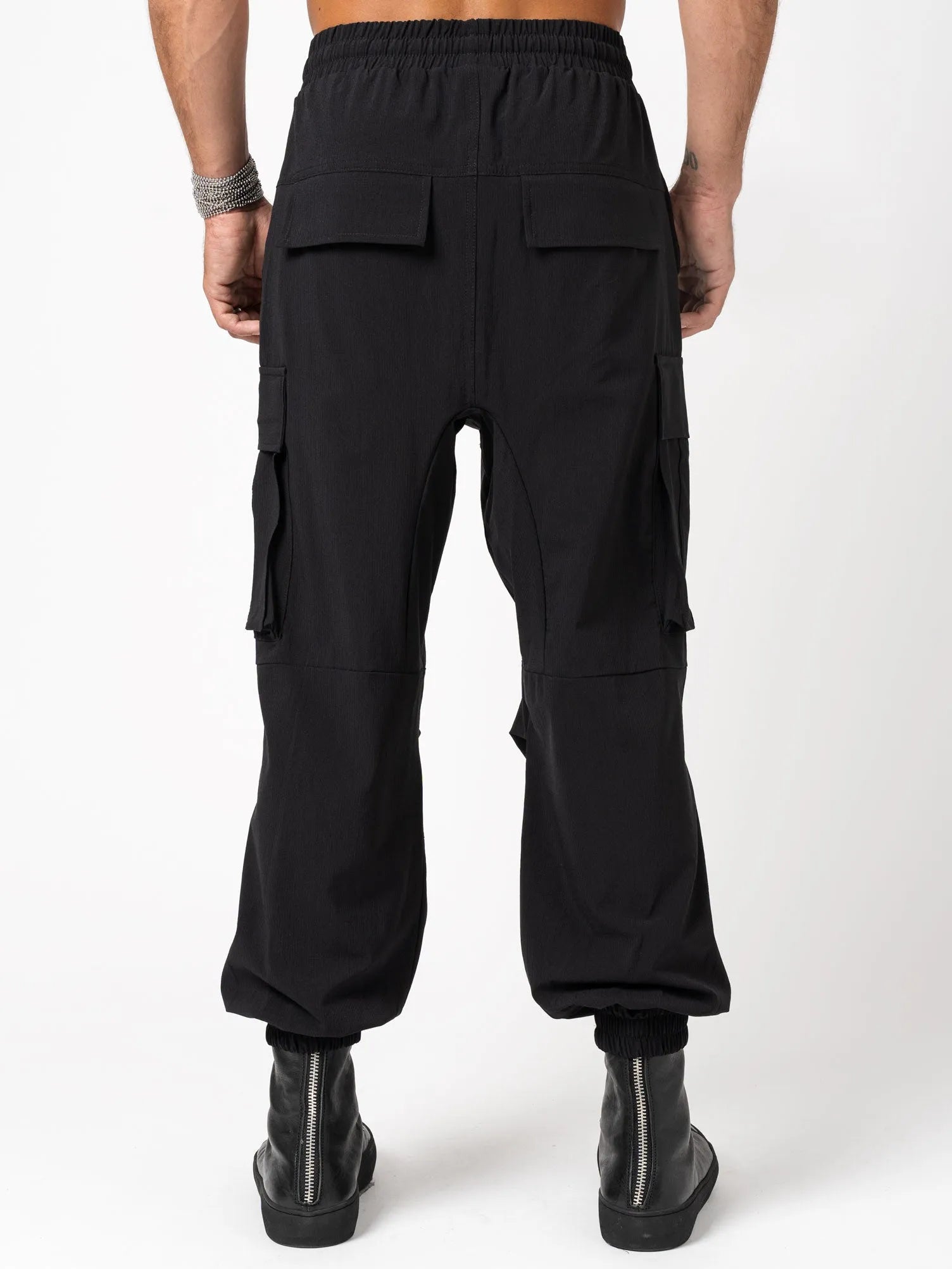 Wide fit cargo trousers