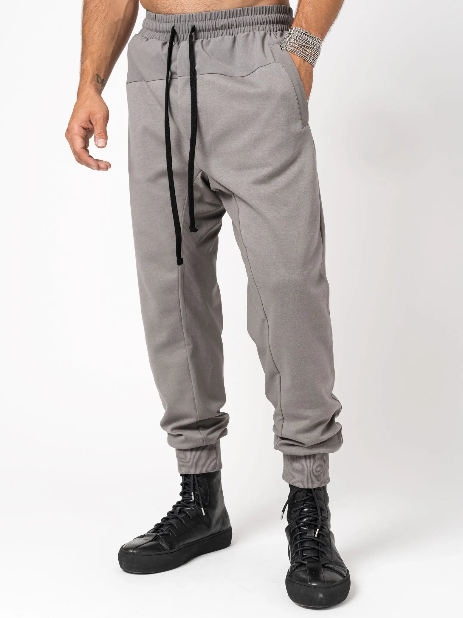 Matmix drop crotch trousers