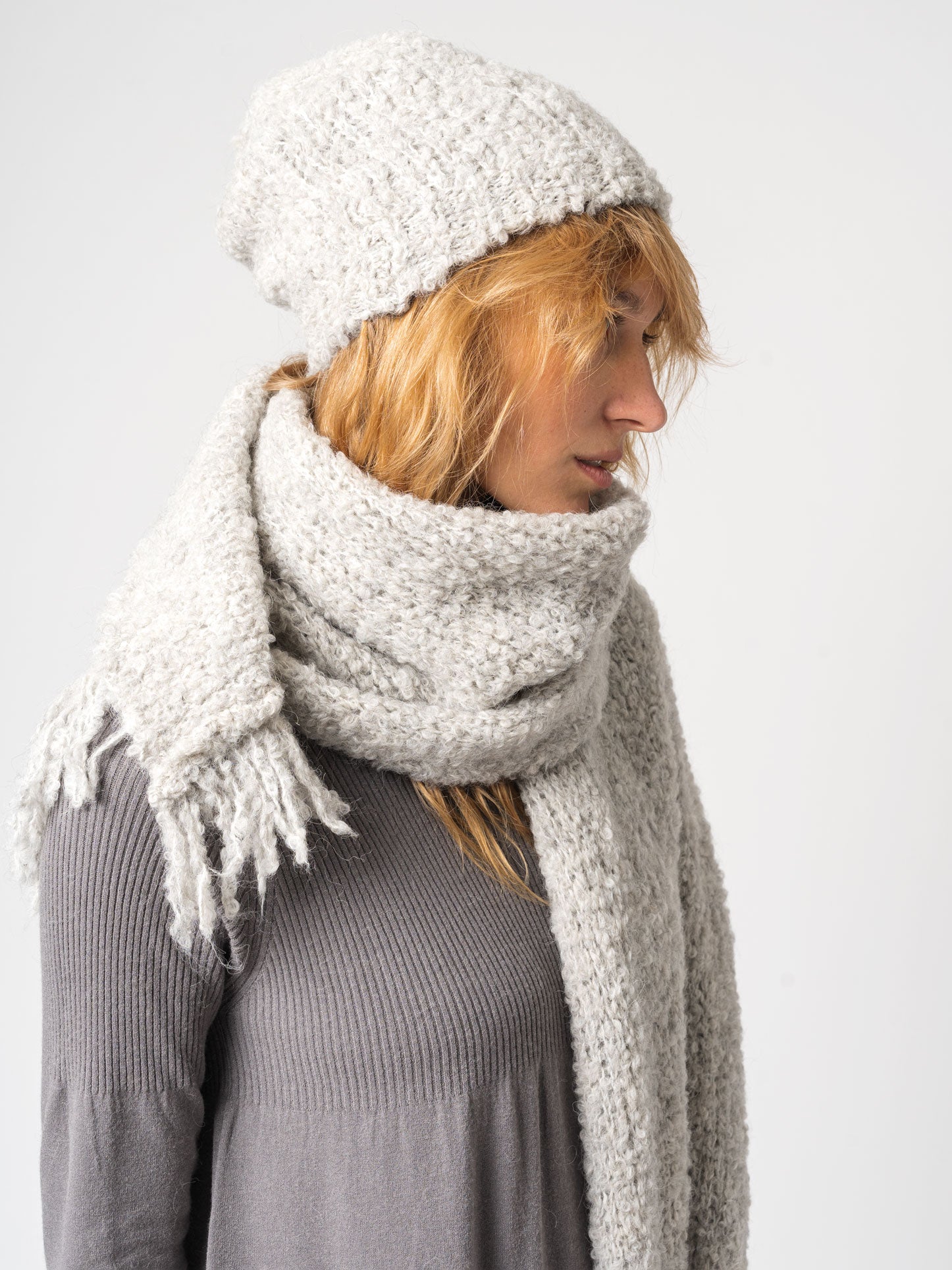 Textured Knit Scarf