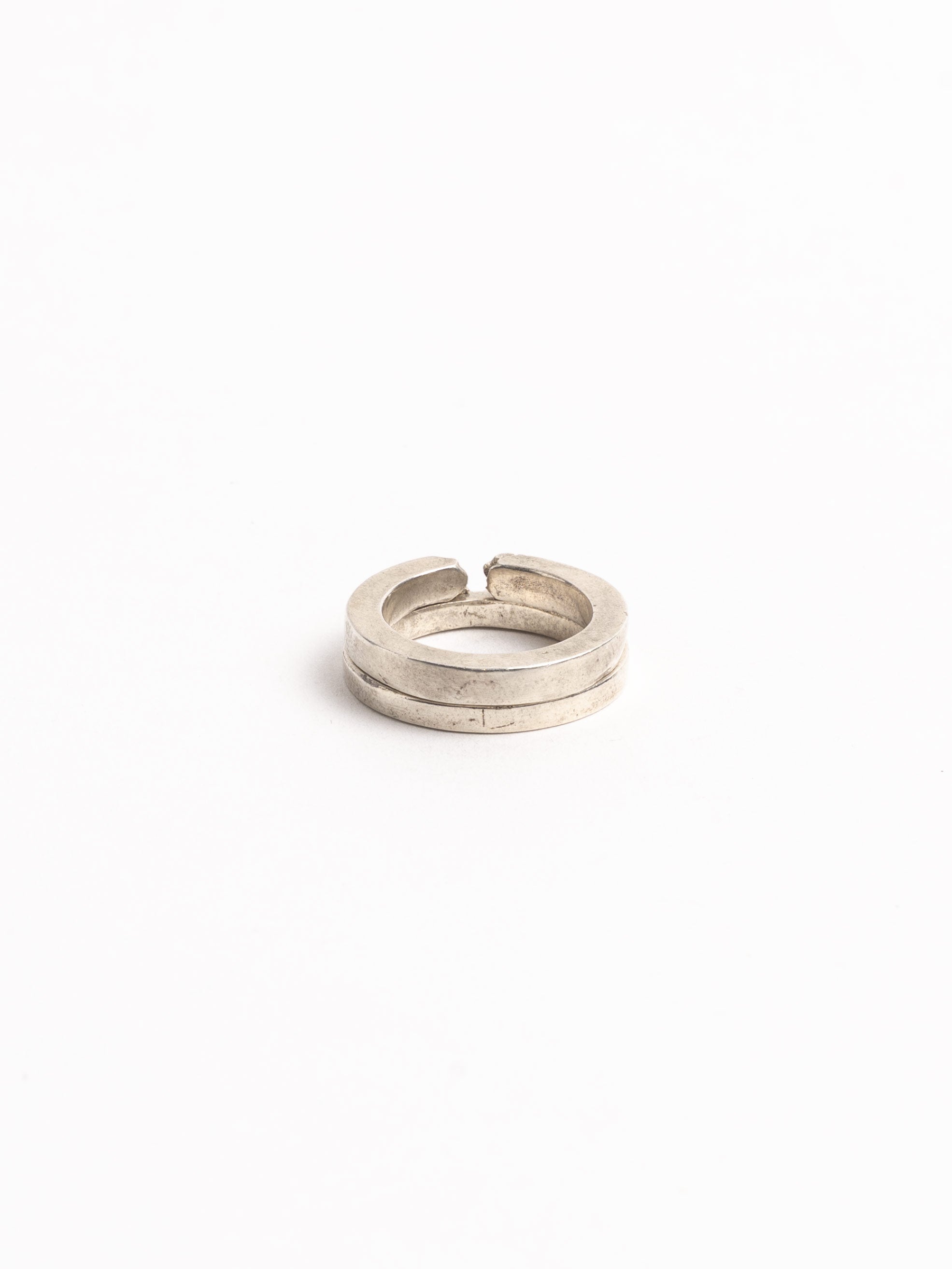 Silver Duo Band Ring