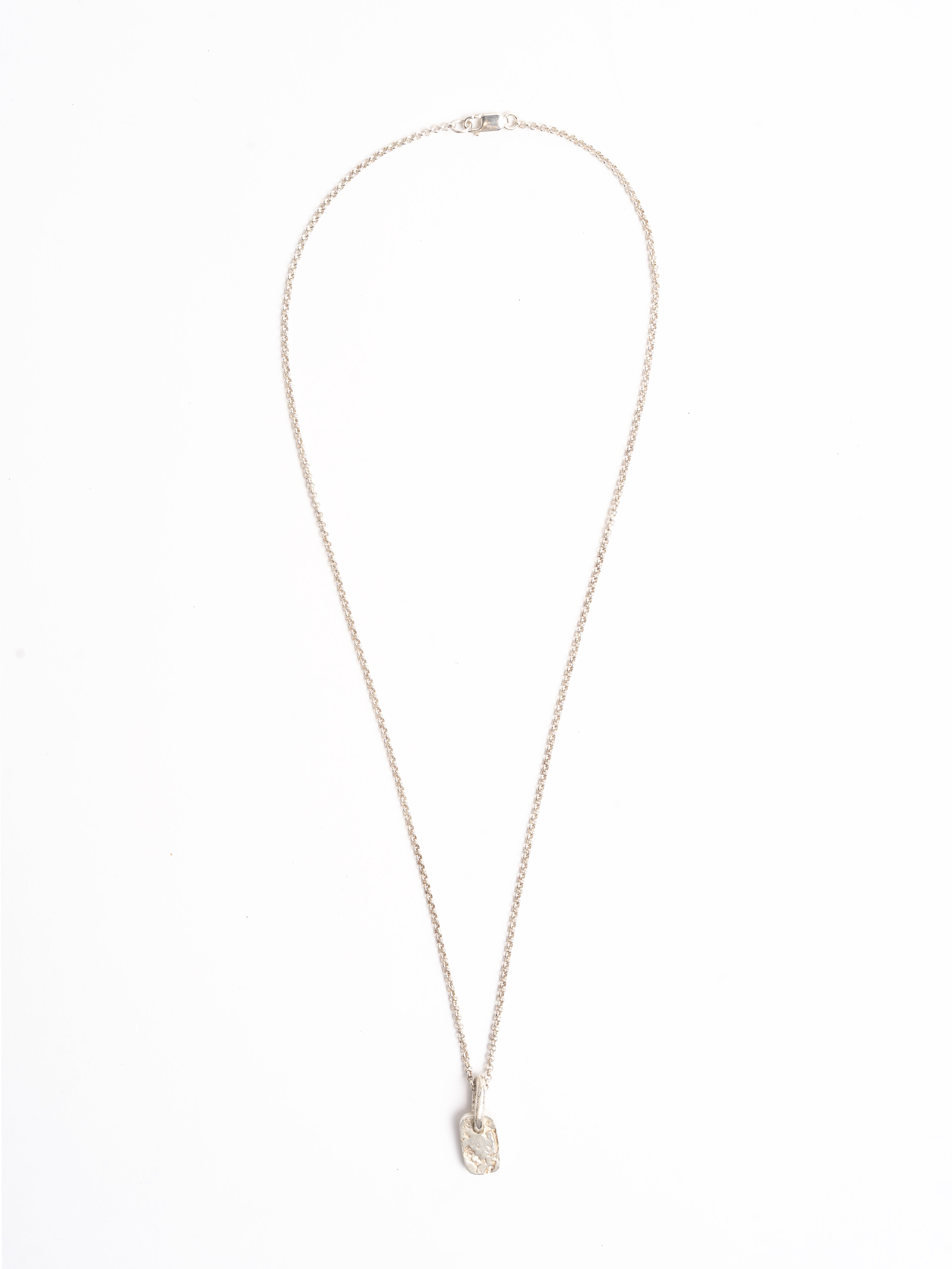 Silver Tag Necklace