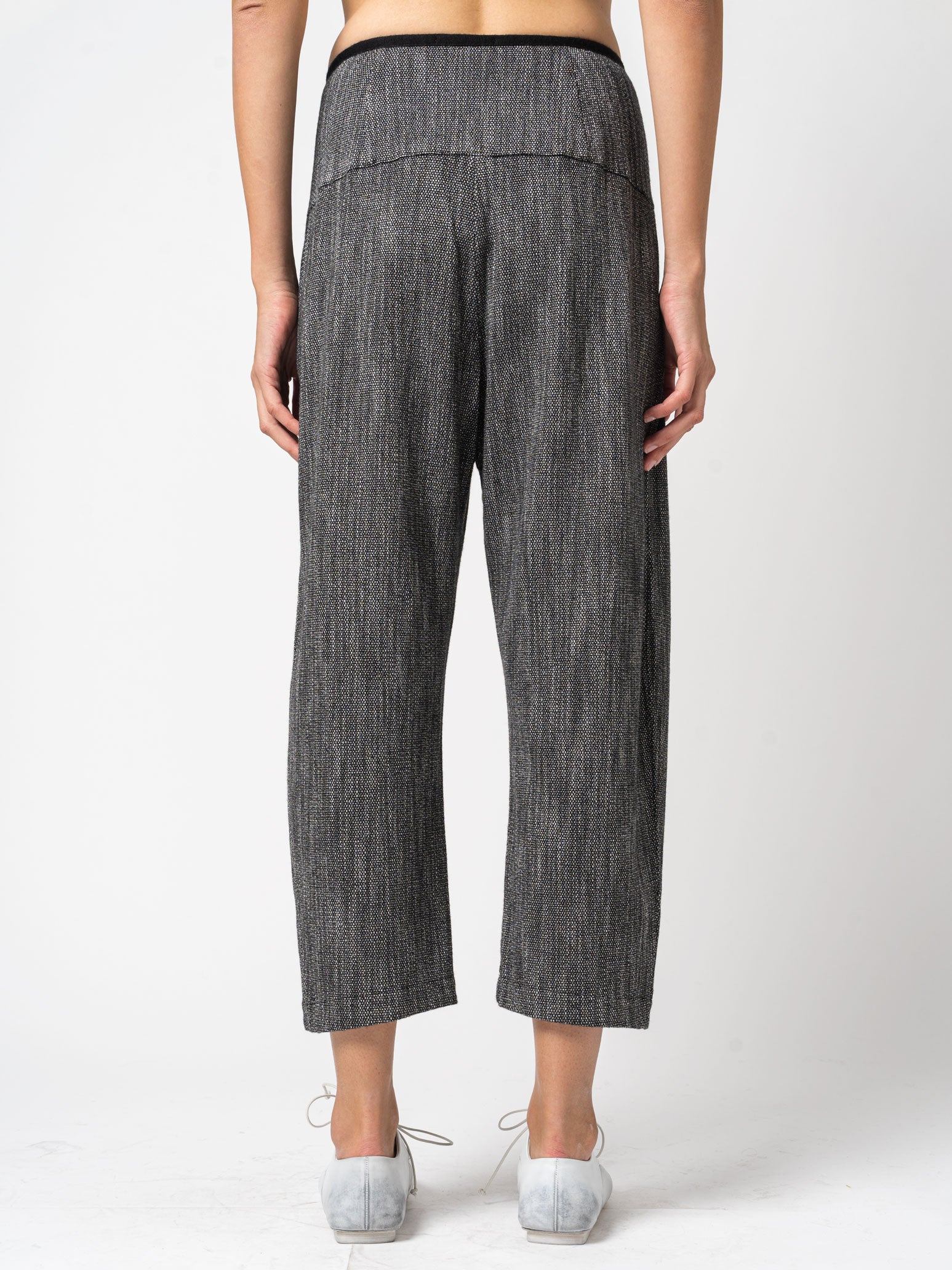 Micro-Patterned Low Crotch Trousers