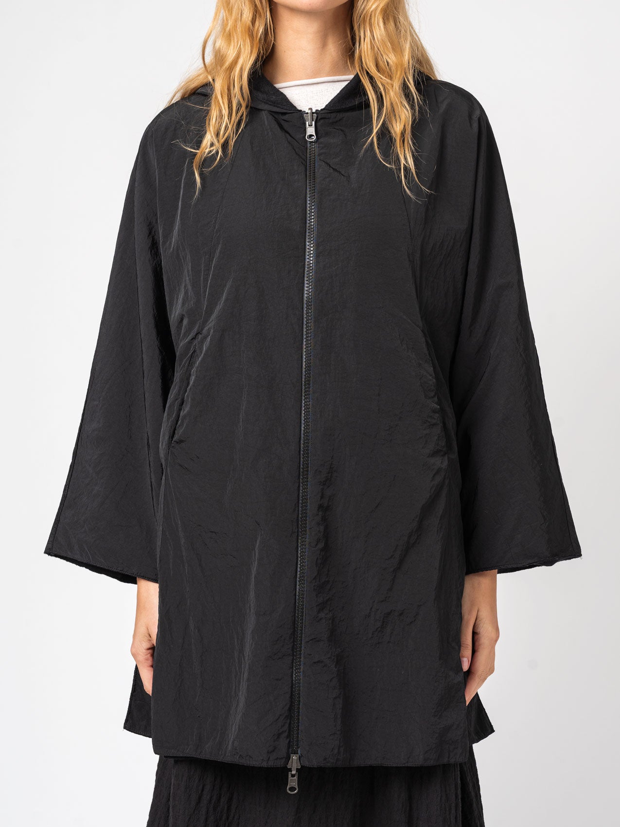 Nylon Hooded Duster