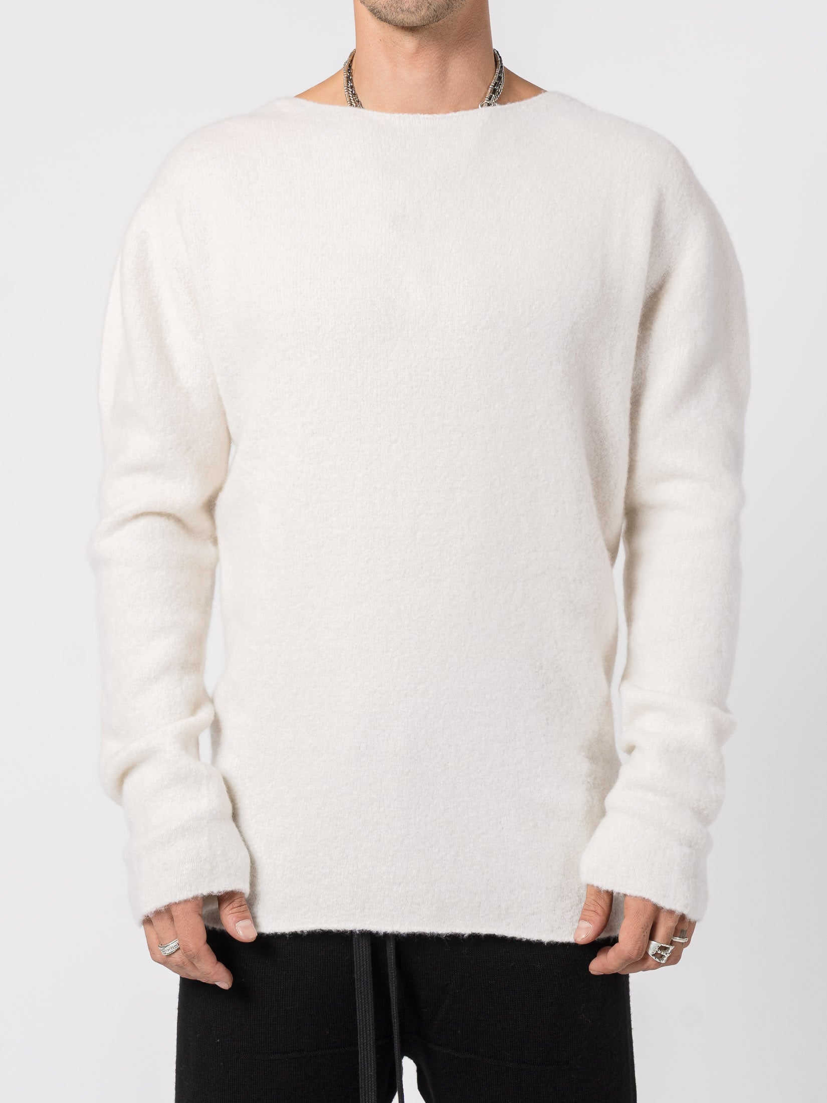 Brushed Cashmere Silk Blend Knit