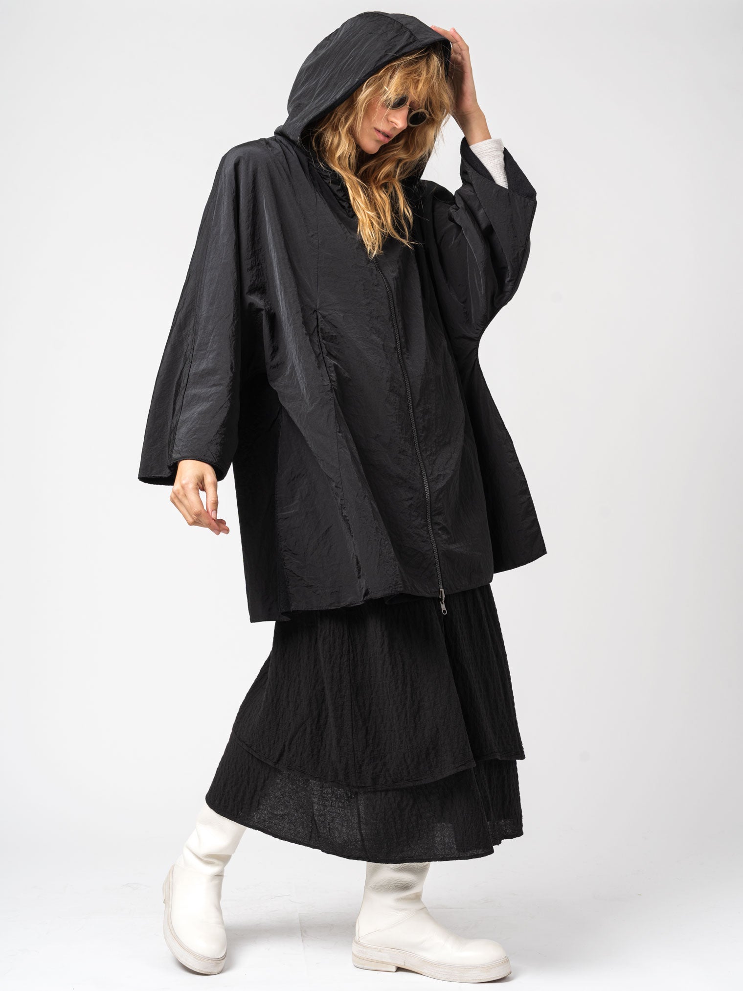 Oversize Hooded Cape