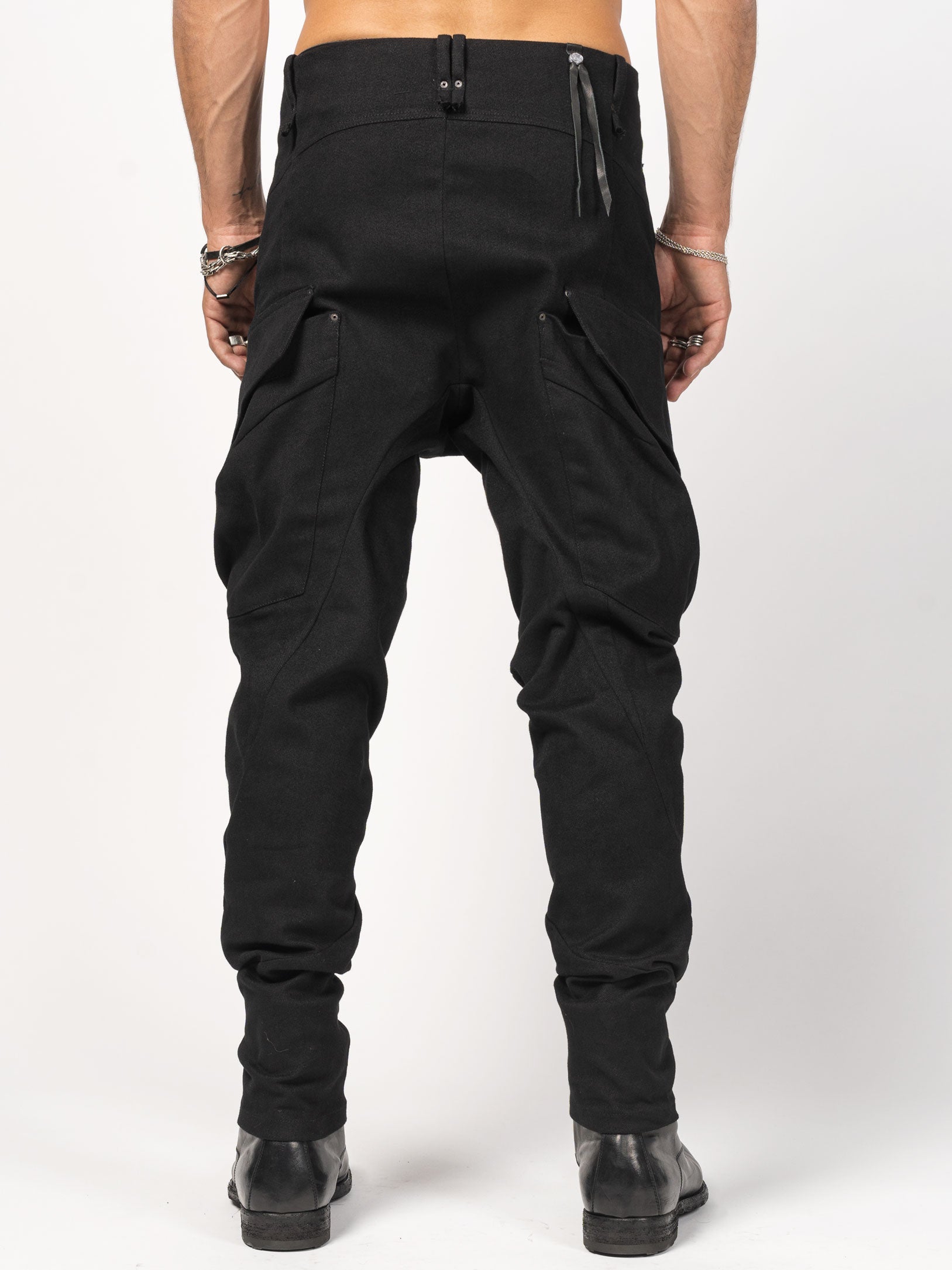 Cargo-Pocket Denim Pants