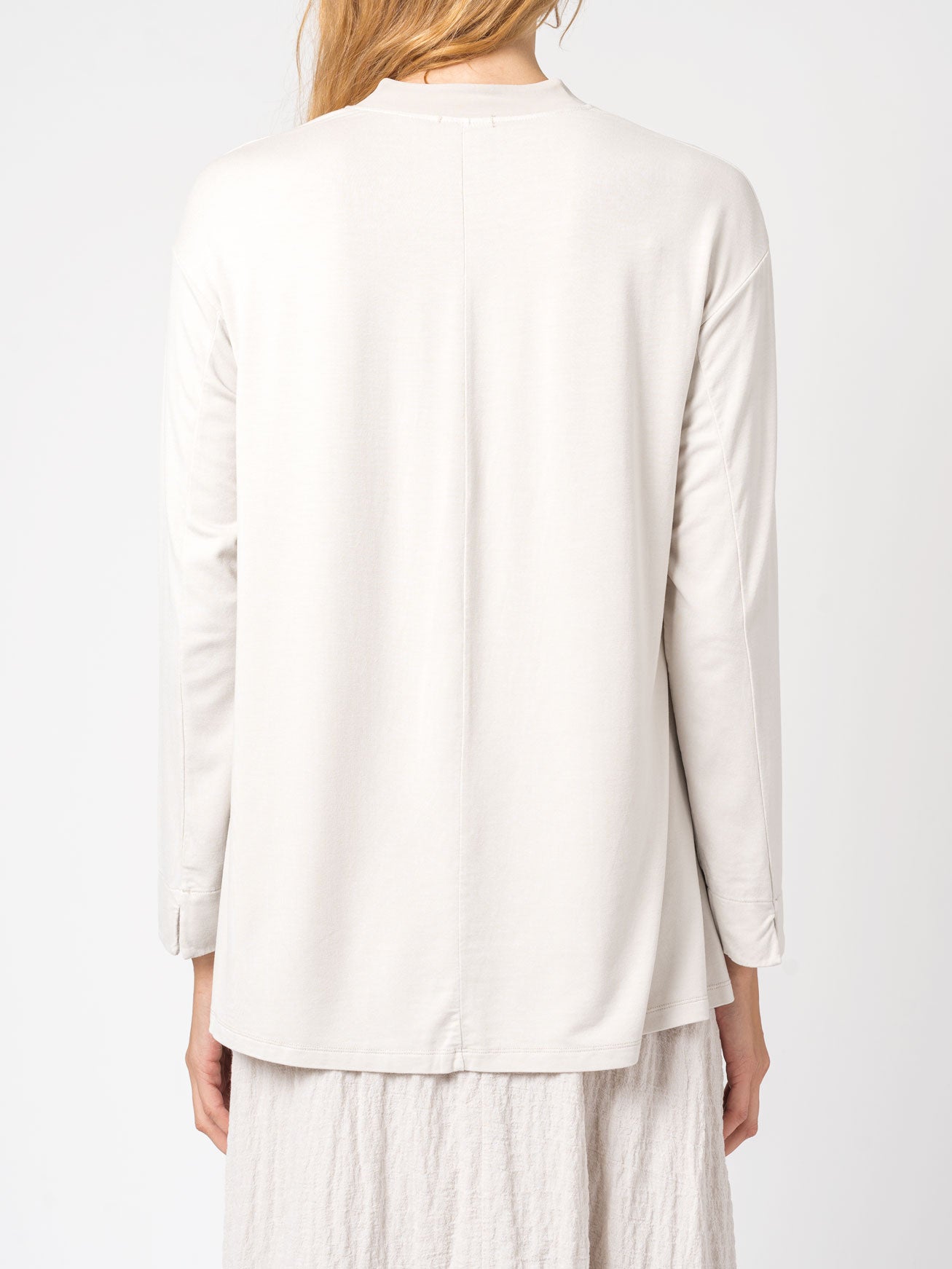 Stretch modal jersey flared cardigan