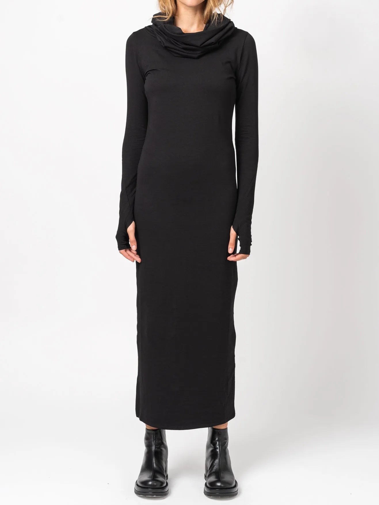 Hooded Midi Dress