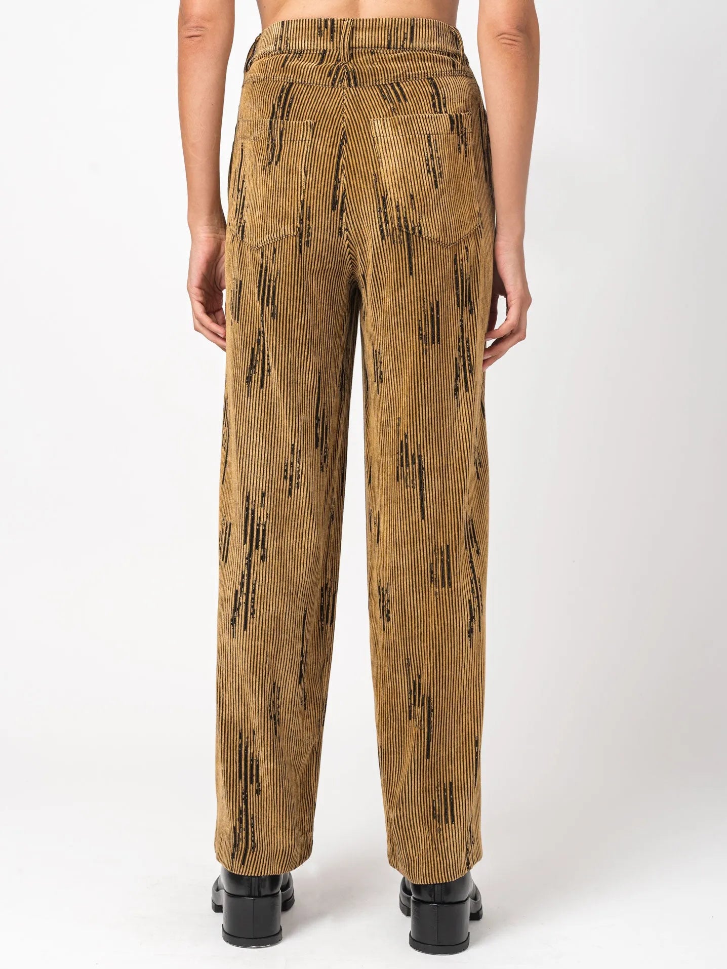 Wide-Leg Corduroy Pants