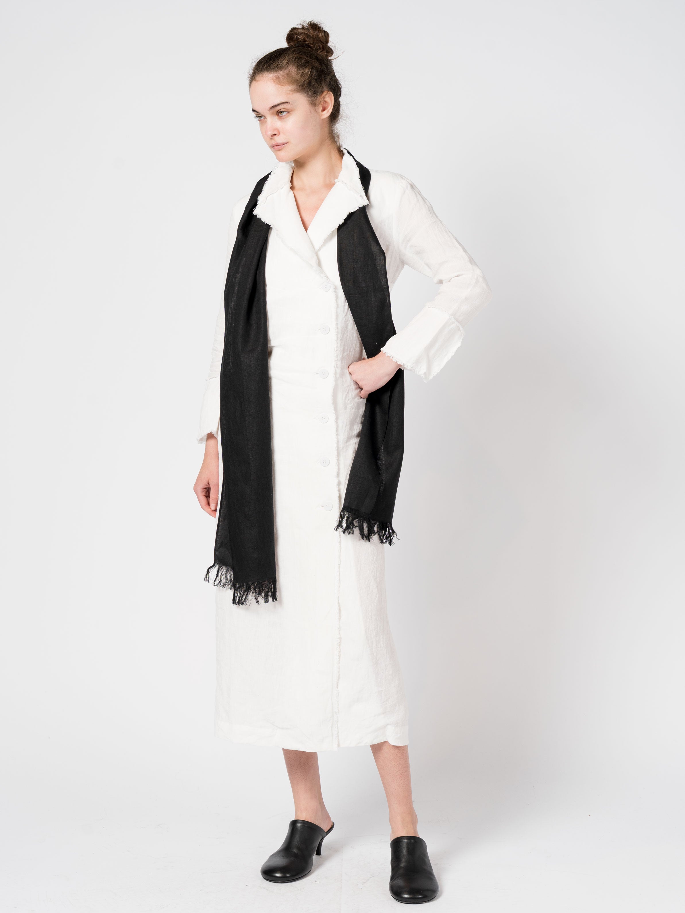 Linen Fringe Scarf