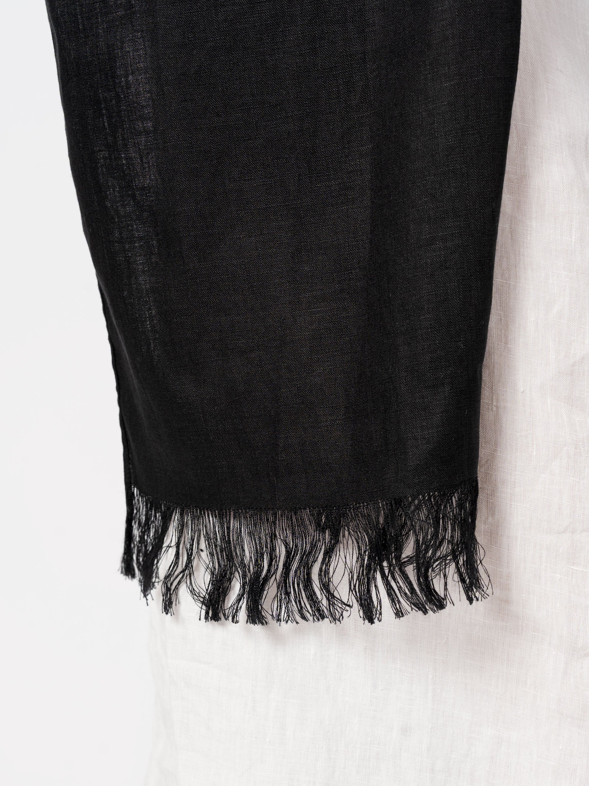 Linen Fringe Scarf