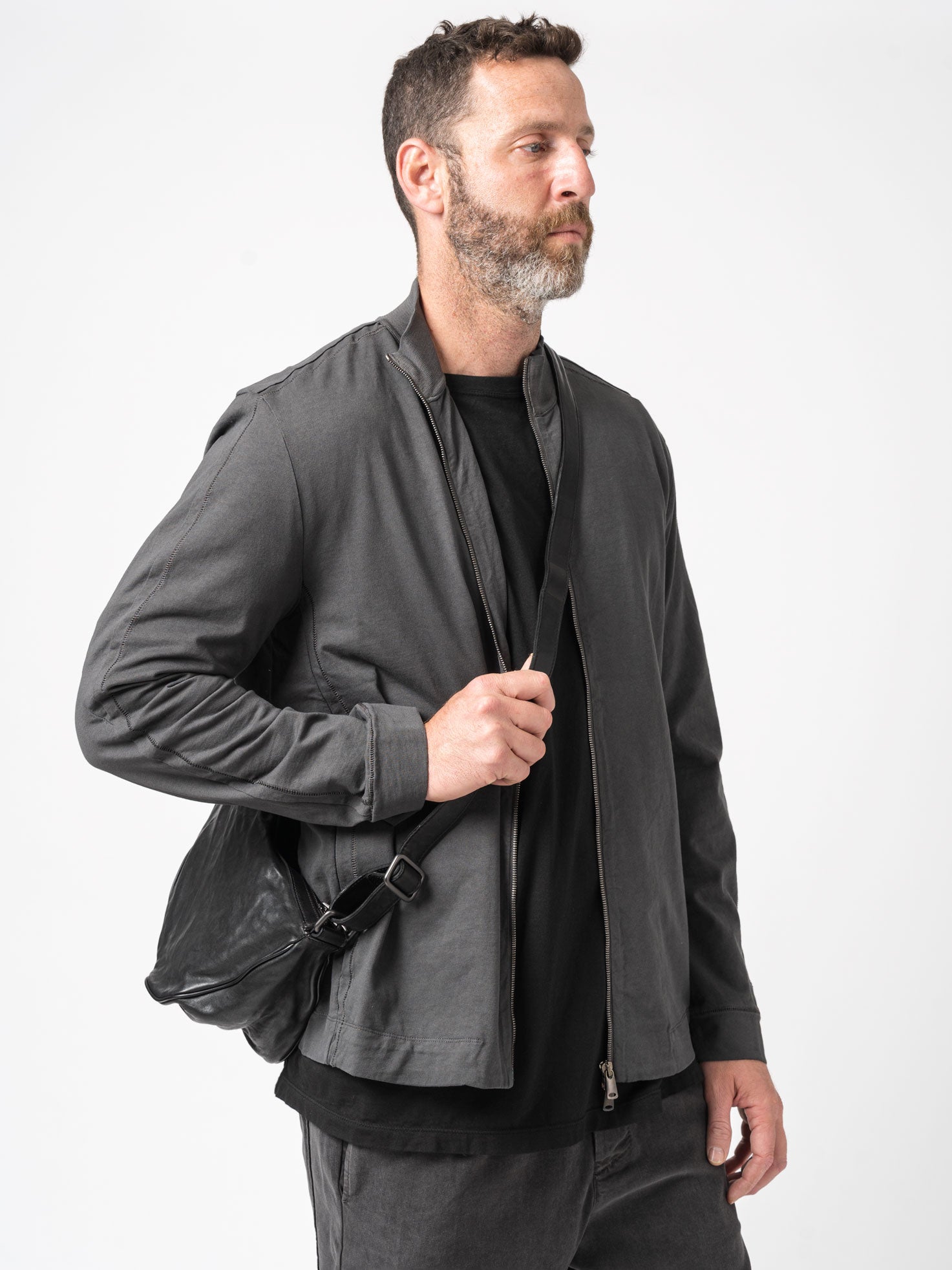 High-Neck Zip-Up Jacket