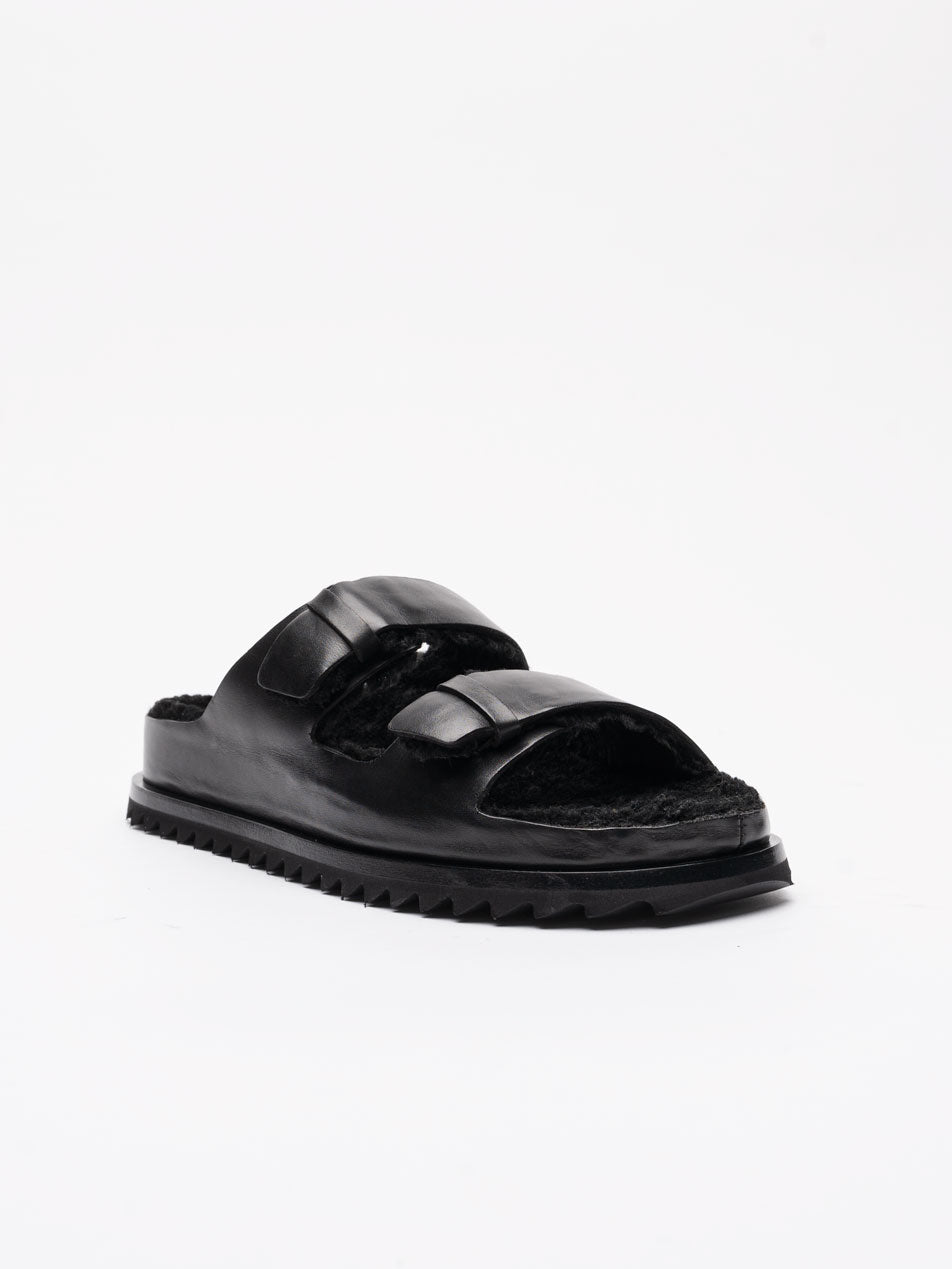 Leather Slide Sandals