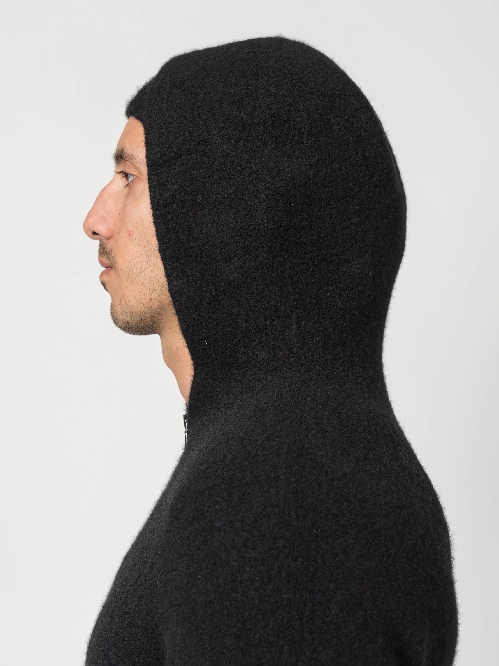 Hooded Cashmere Blend Zip-Up