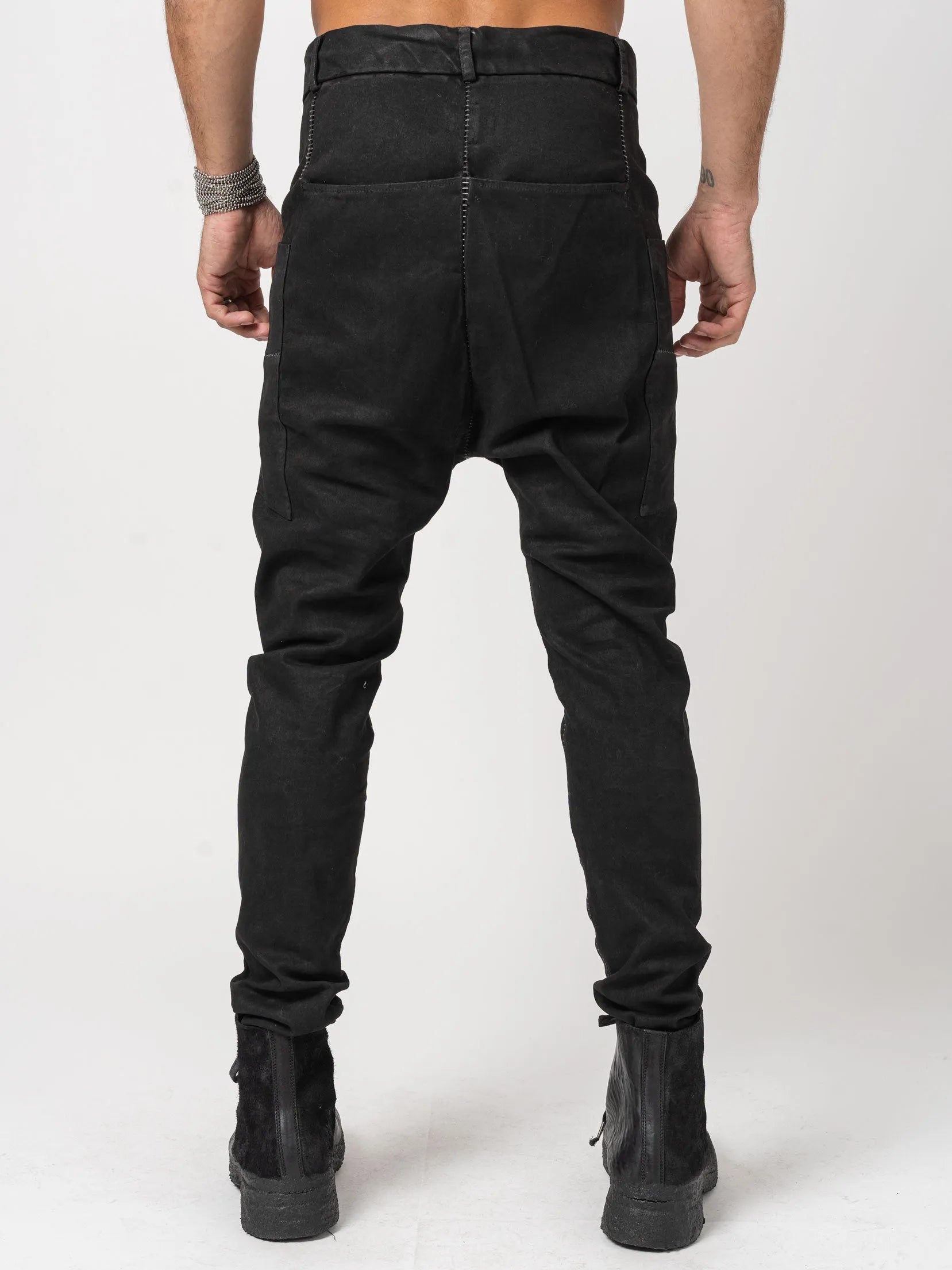 Double Pocket Leather-Effect Pants