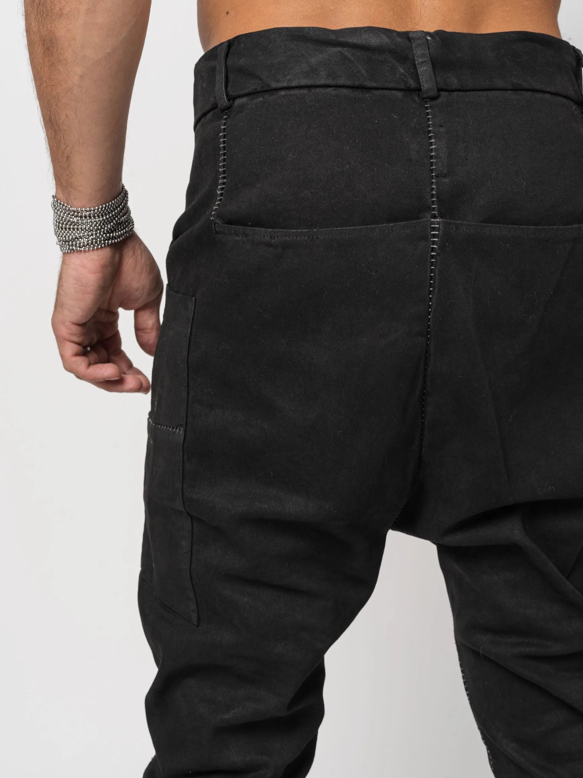 Double Pocket Leather-Effect Pants