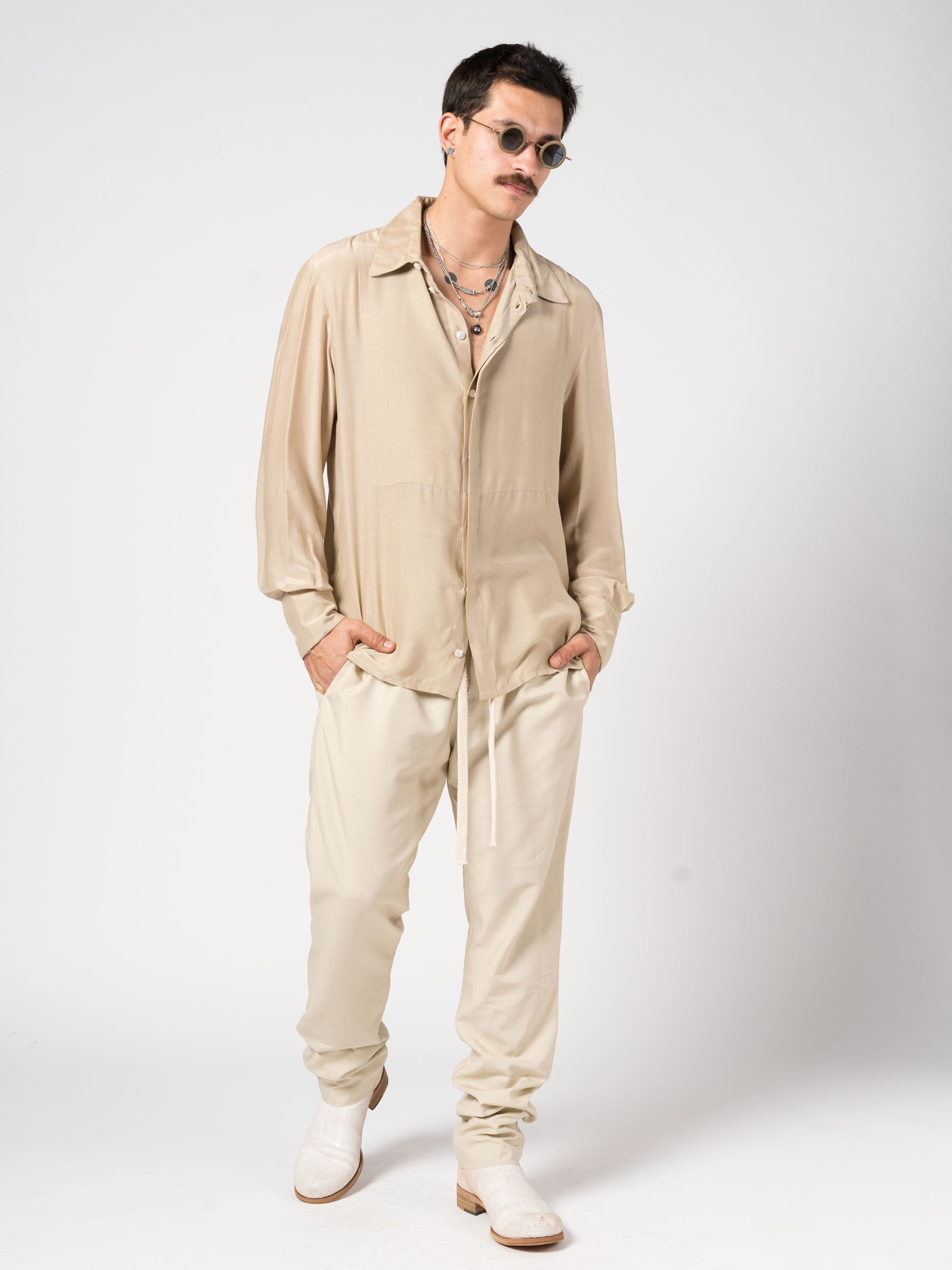 Relaxed-Fit Drawstring Trousers