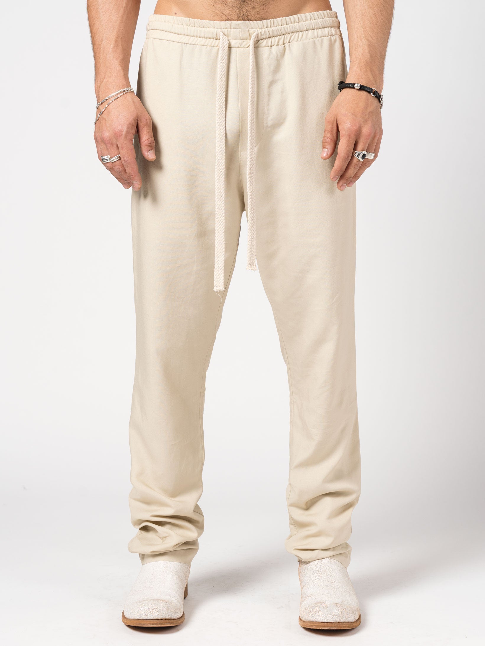 Relaxed-Fit Drawstring Trousers