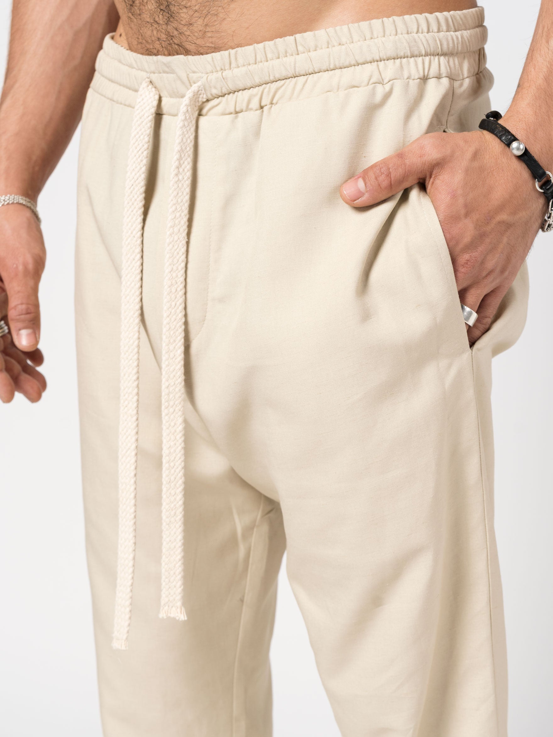 Relaxed-Fit Drawstring Trousers