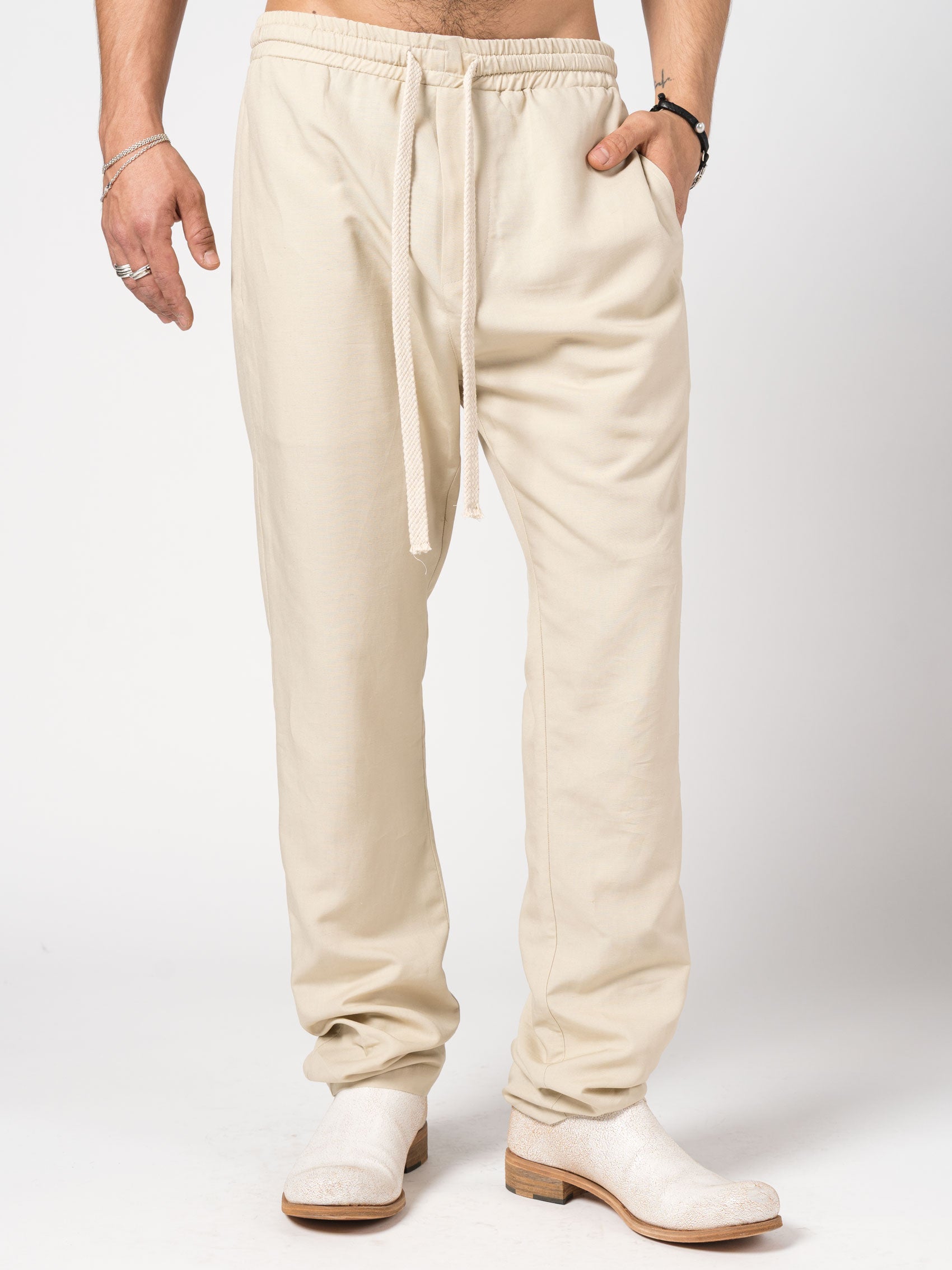 Relaxed-Fit Drawstring Trousers