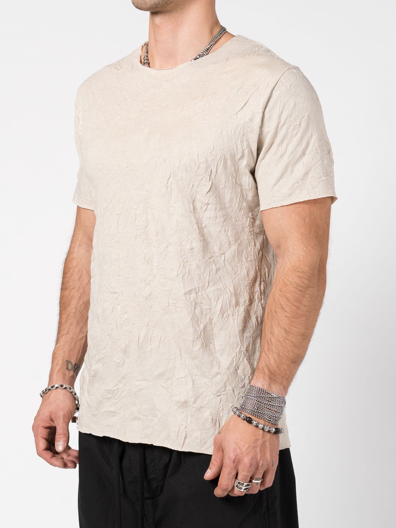 Wrinkled-Effect T-Shirt