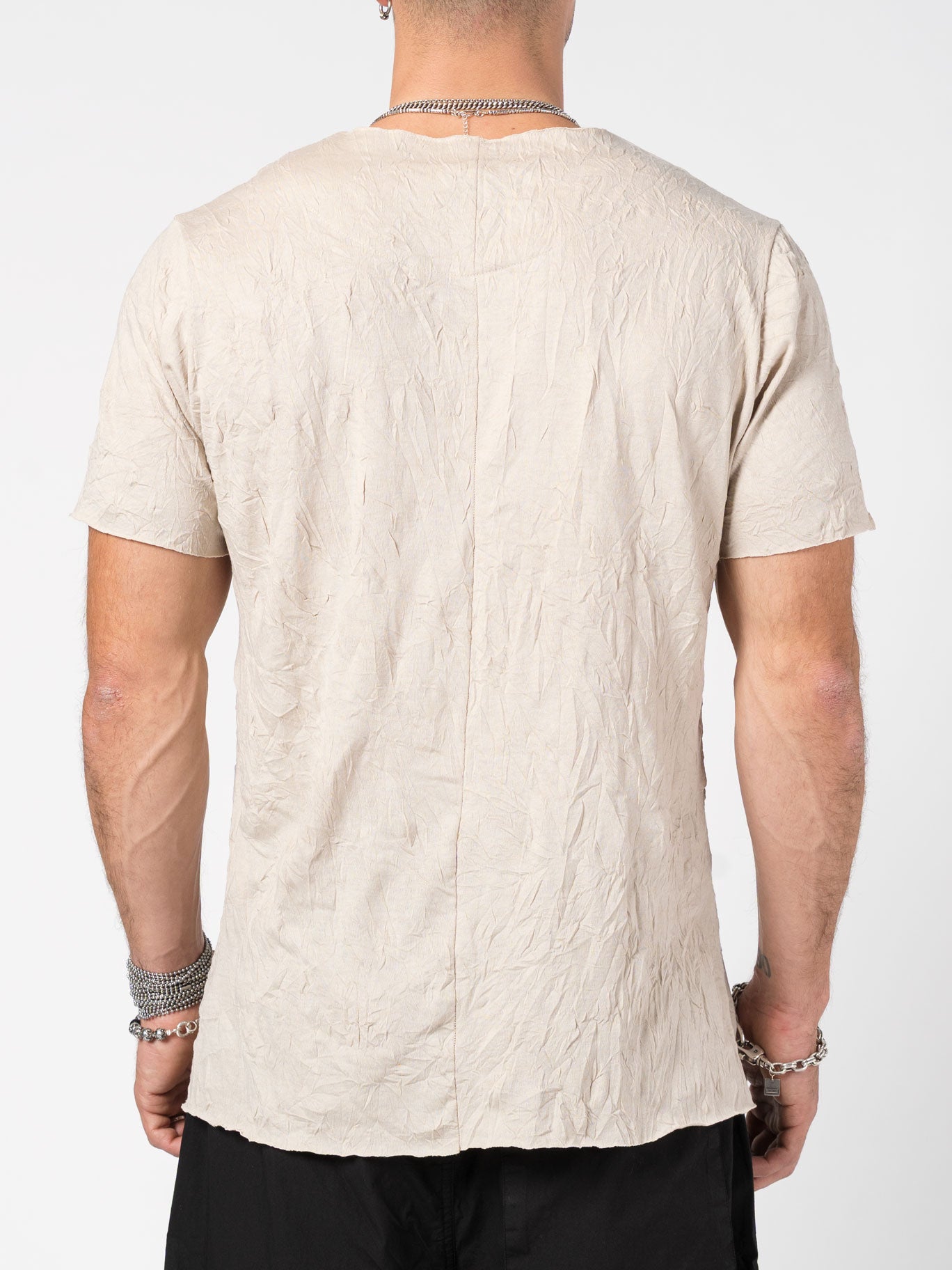 Wrinkled-Effect T-Shirt