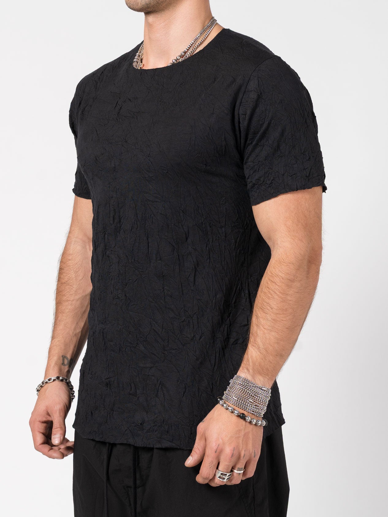 Wrinkled-Effect T-Shirt