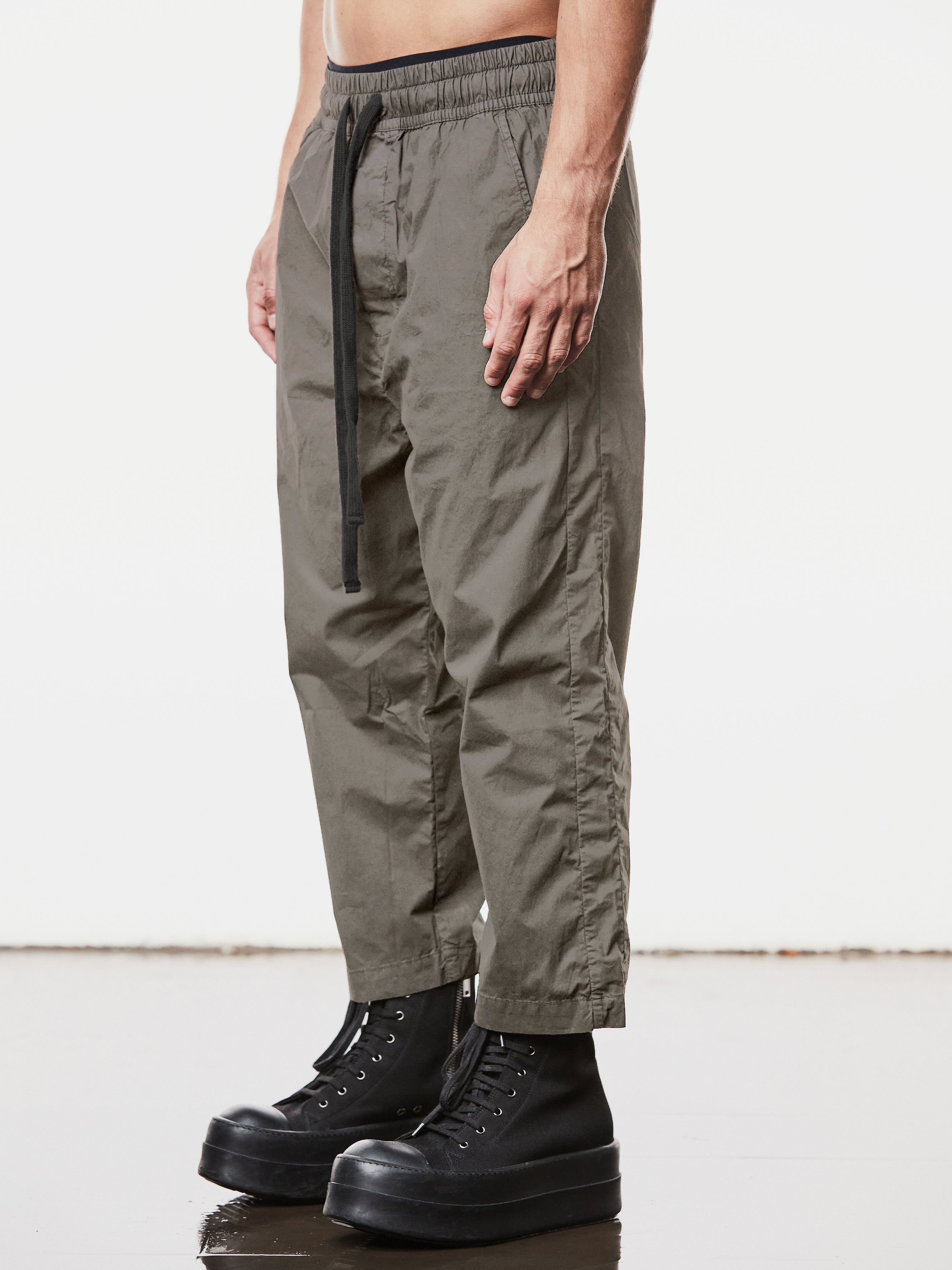 Woven Cropped Leg Trousers