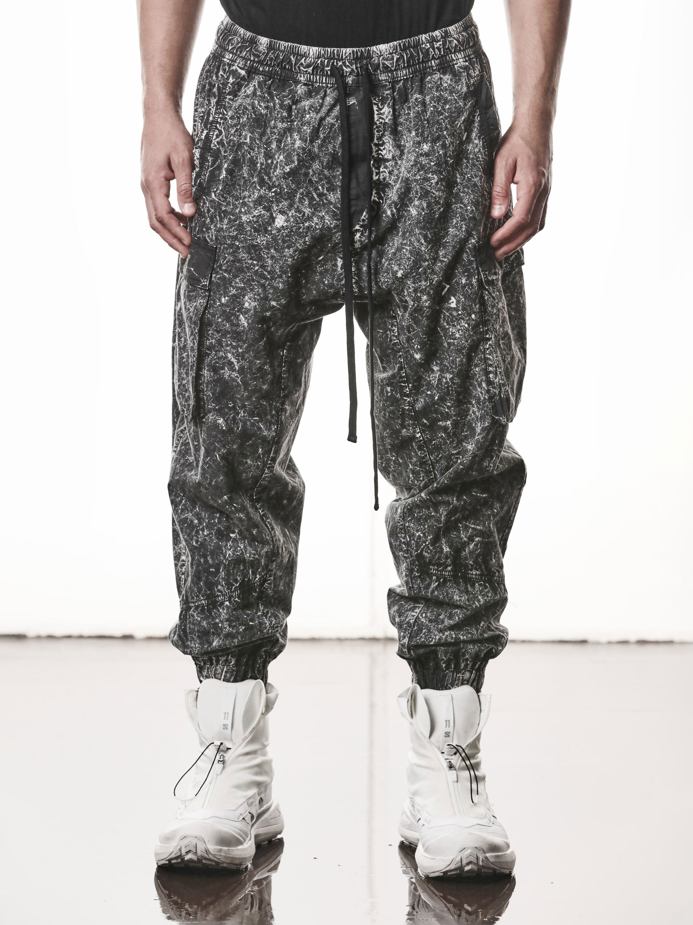 Woven Cotton Cargo Trousers