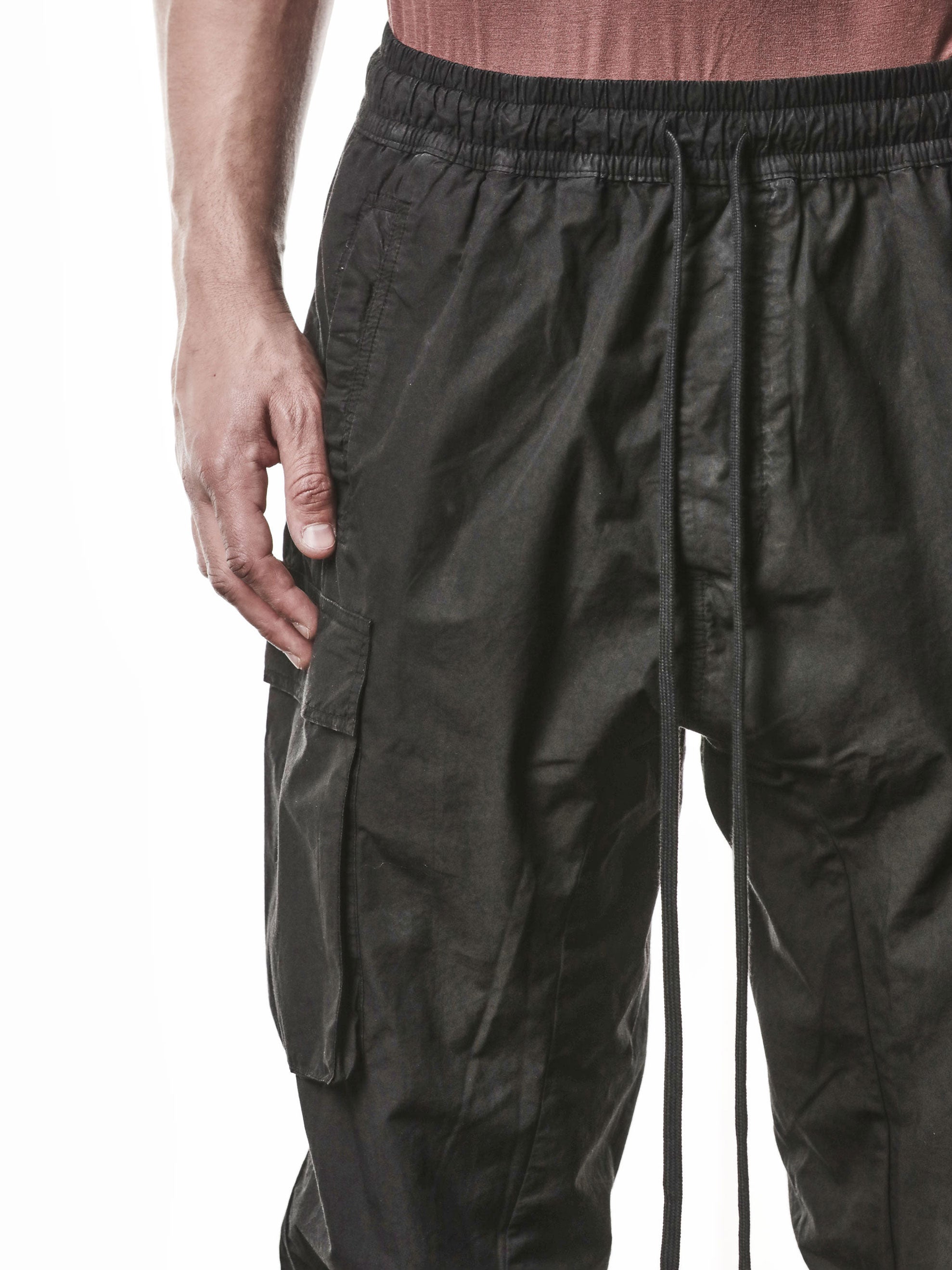 Woven Cotton Cargo Trousers