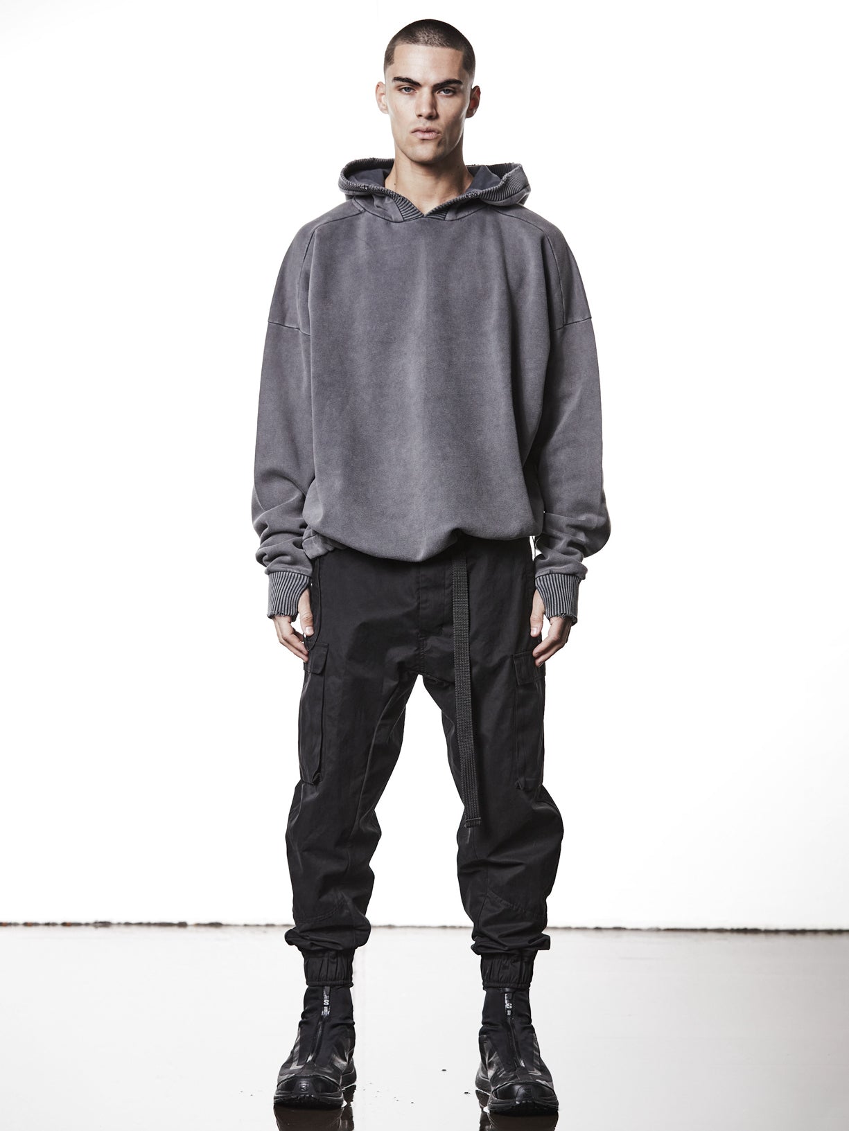 Cropped Hooded Sweatshirt