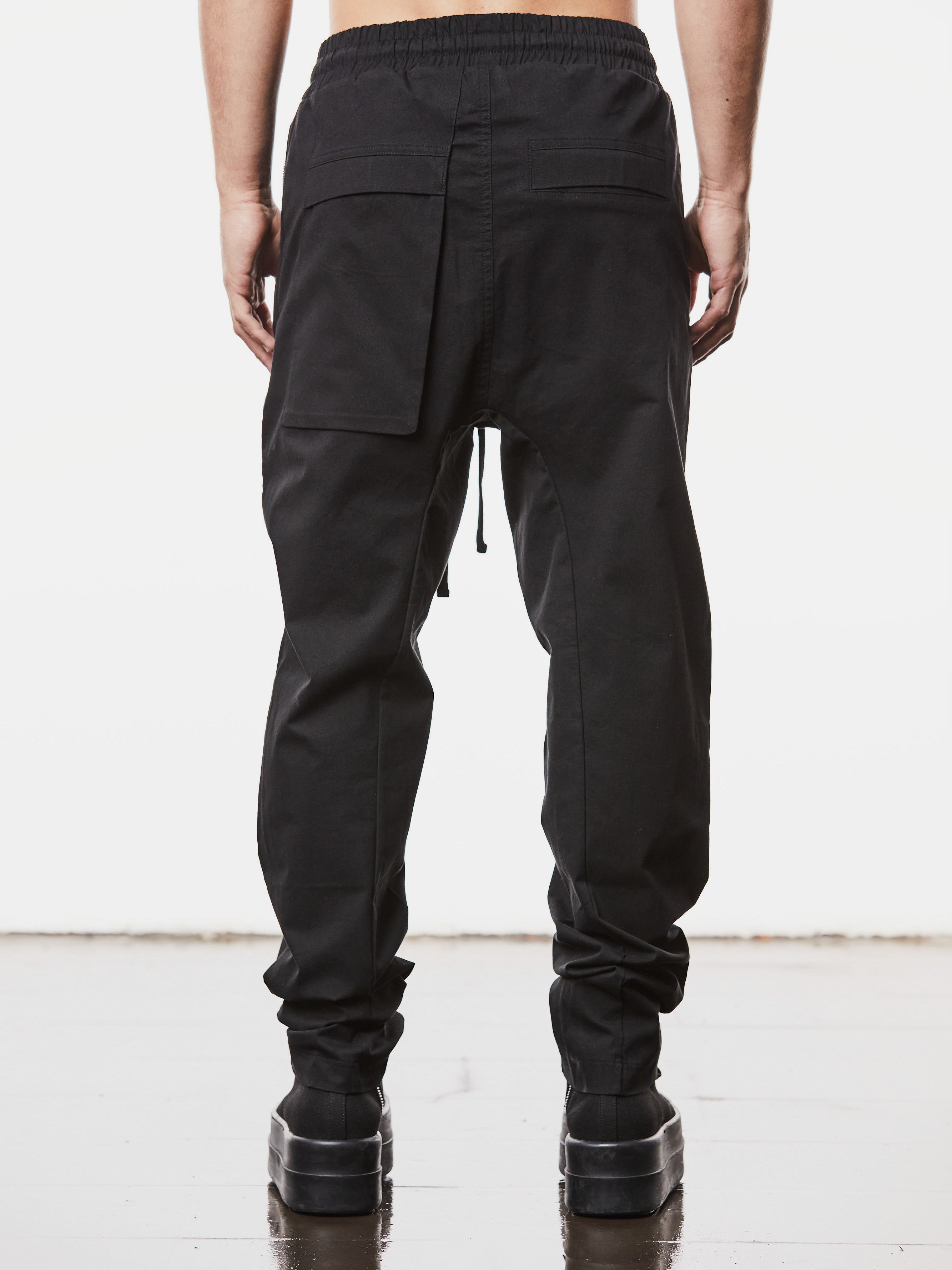 Straight Leg Woven Trousers