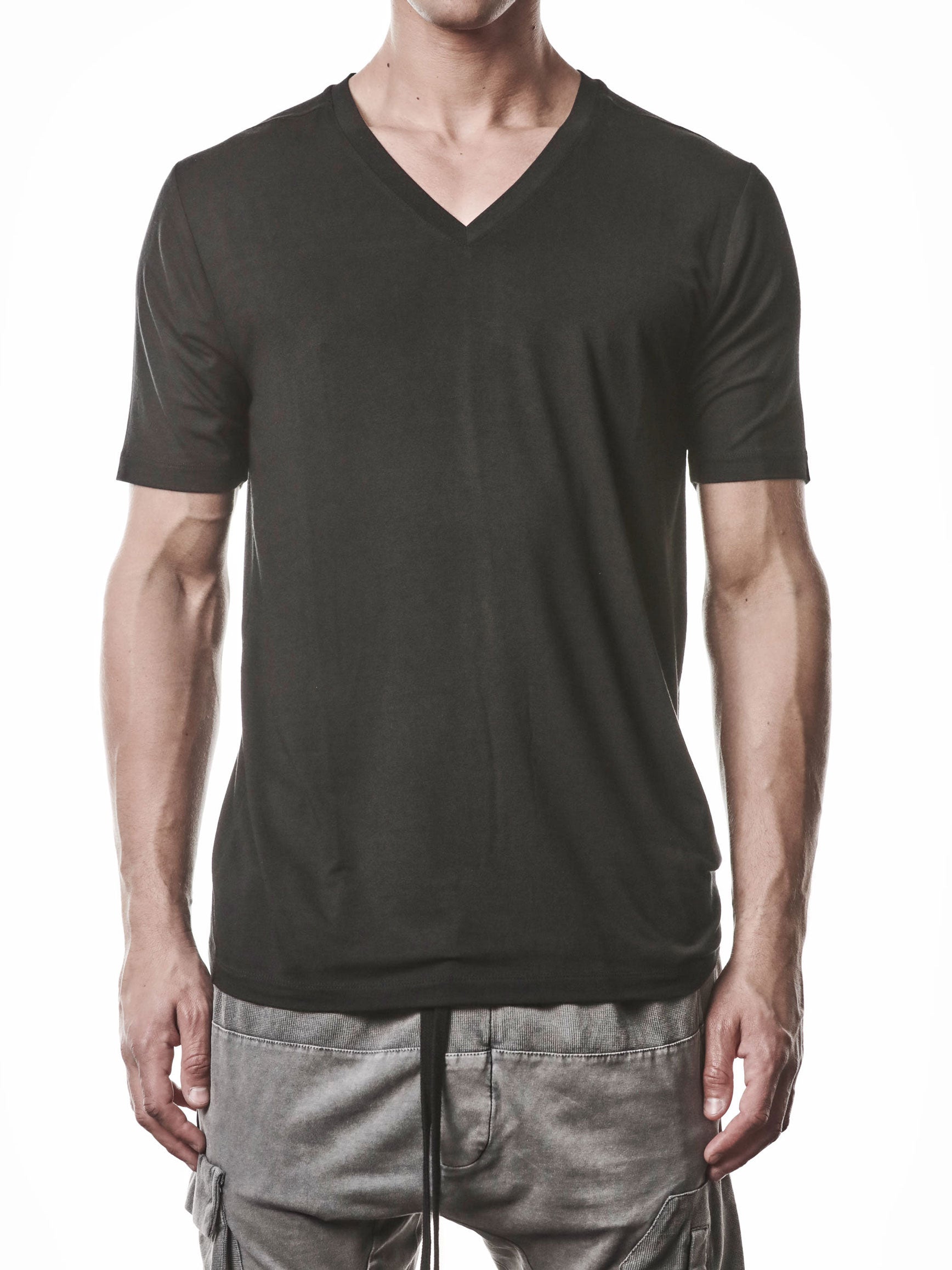Silk Blend V-Neck T-Shirt