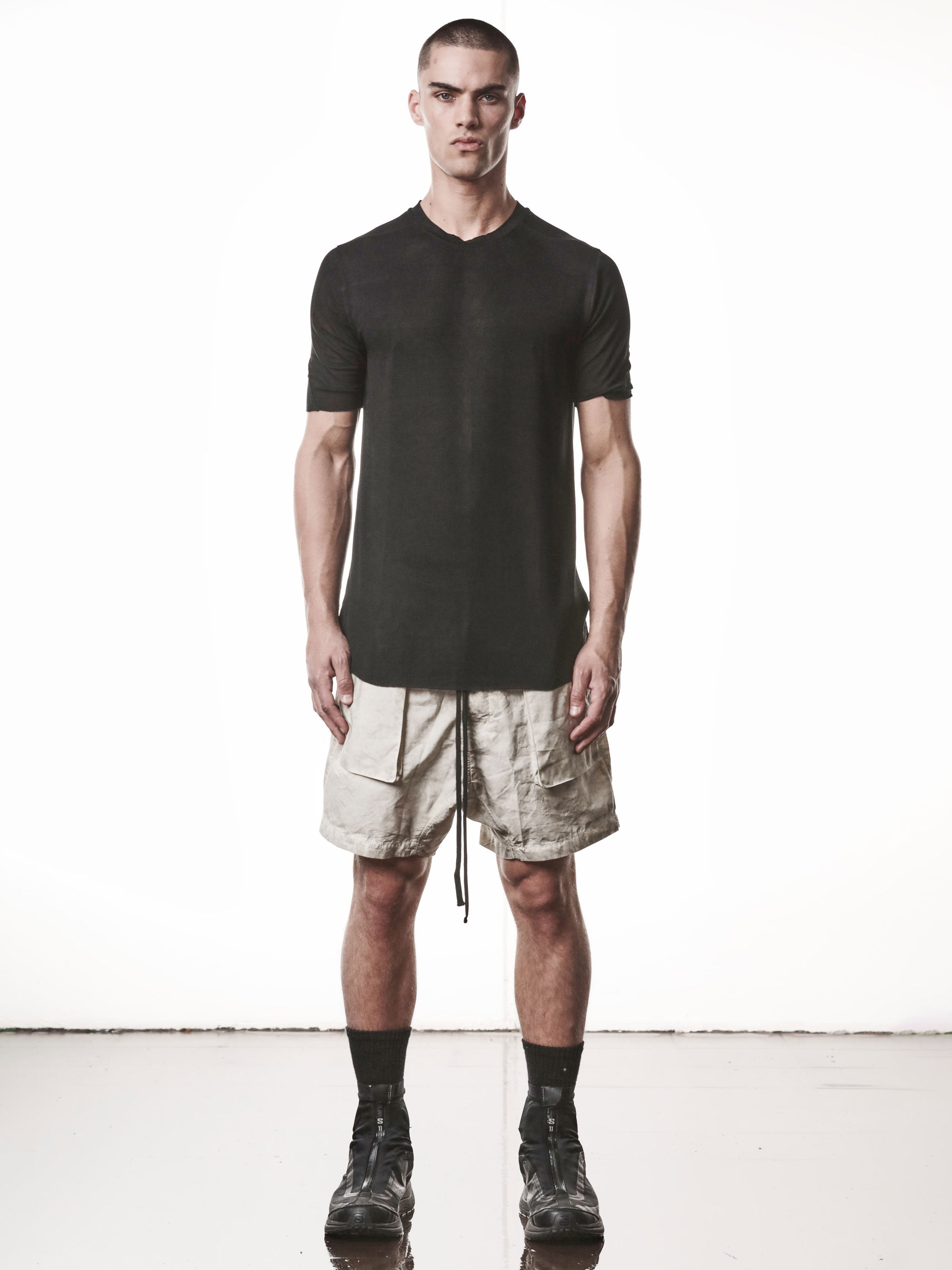 Viscose Raw Edge T-Shirt