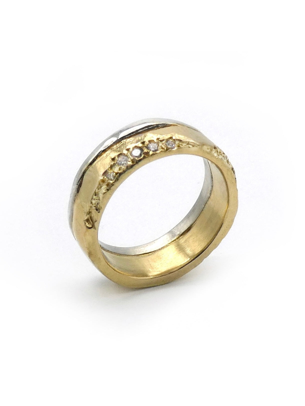 REVERSE BOND STONES RING — Enri Mars