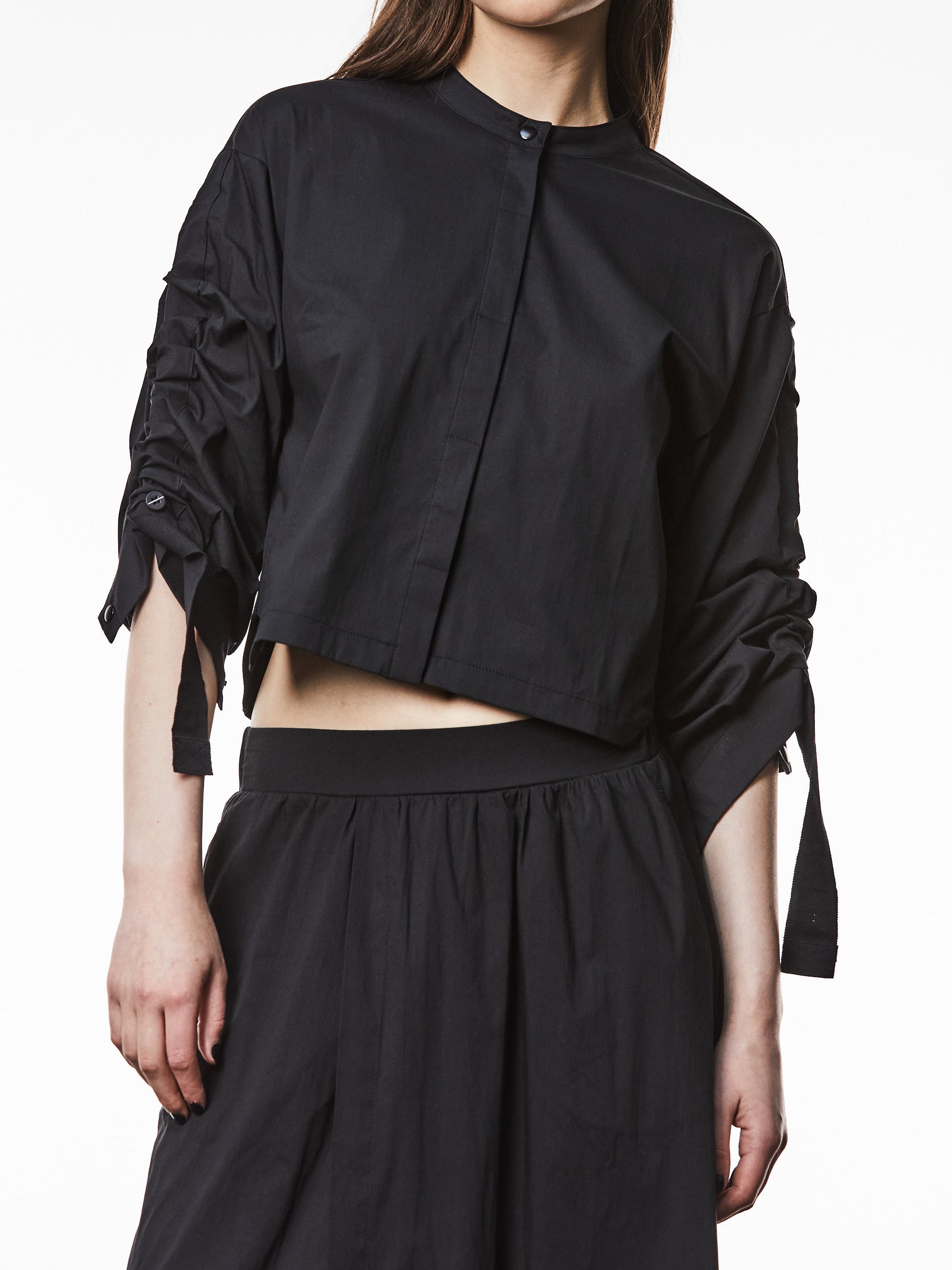 Stand-Up Collar Blouse