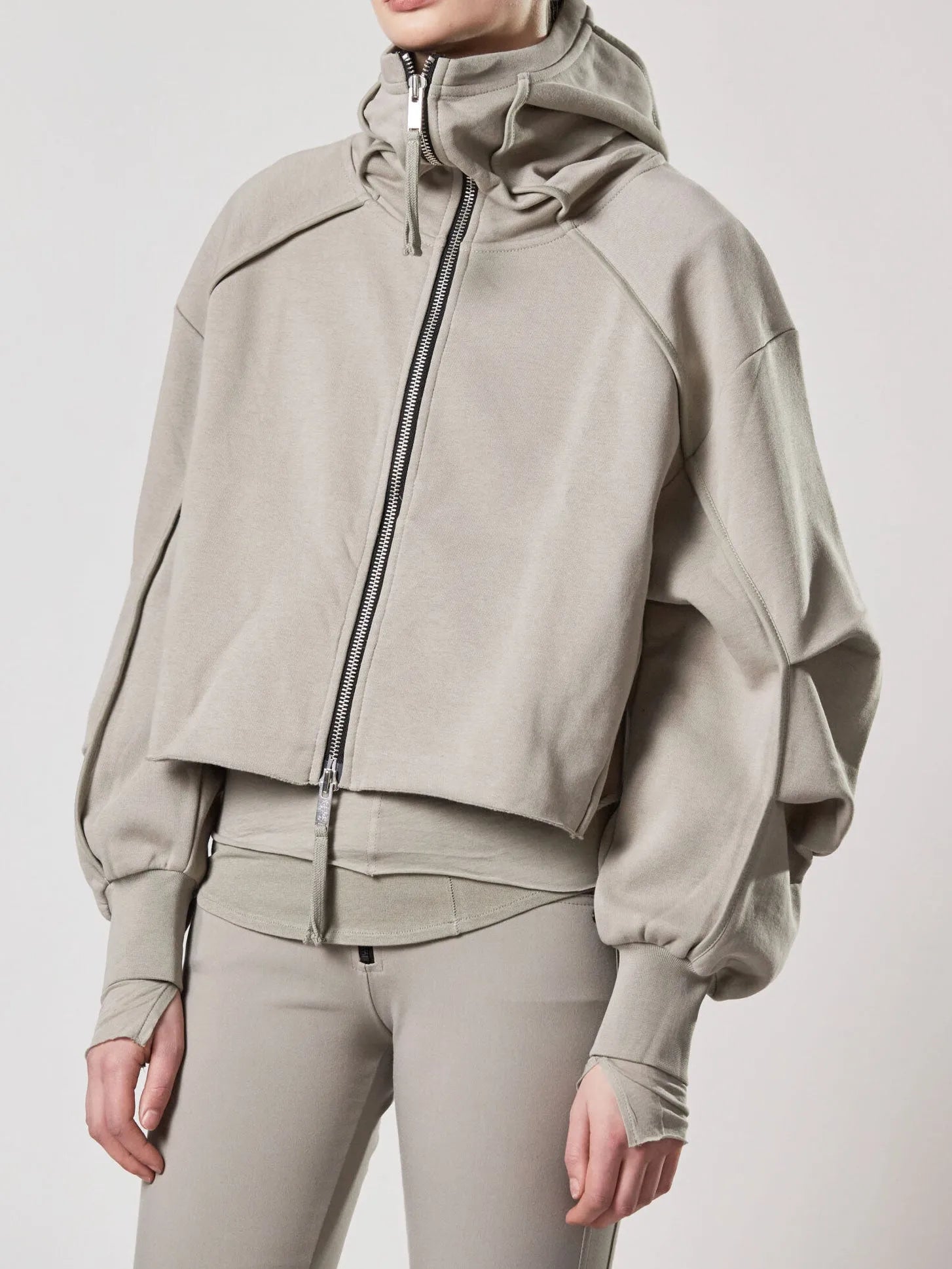 Hooded sweat jacket