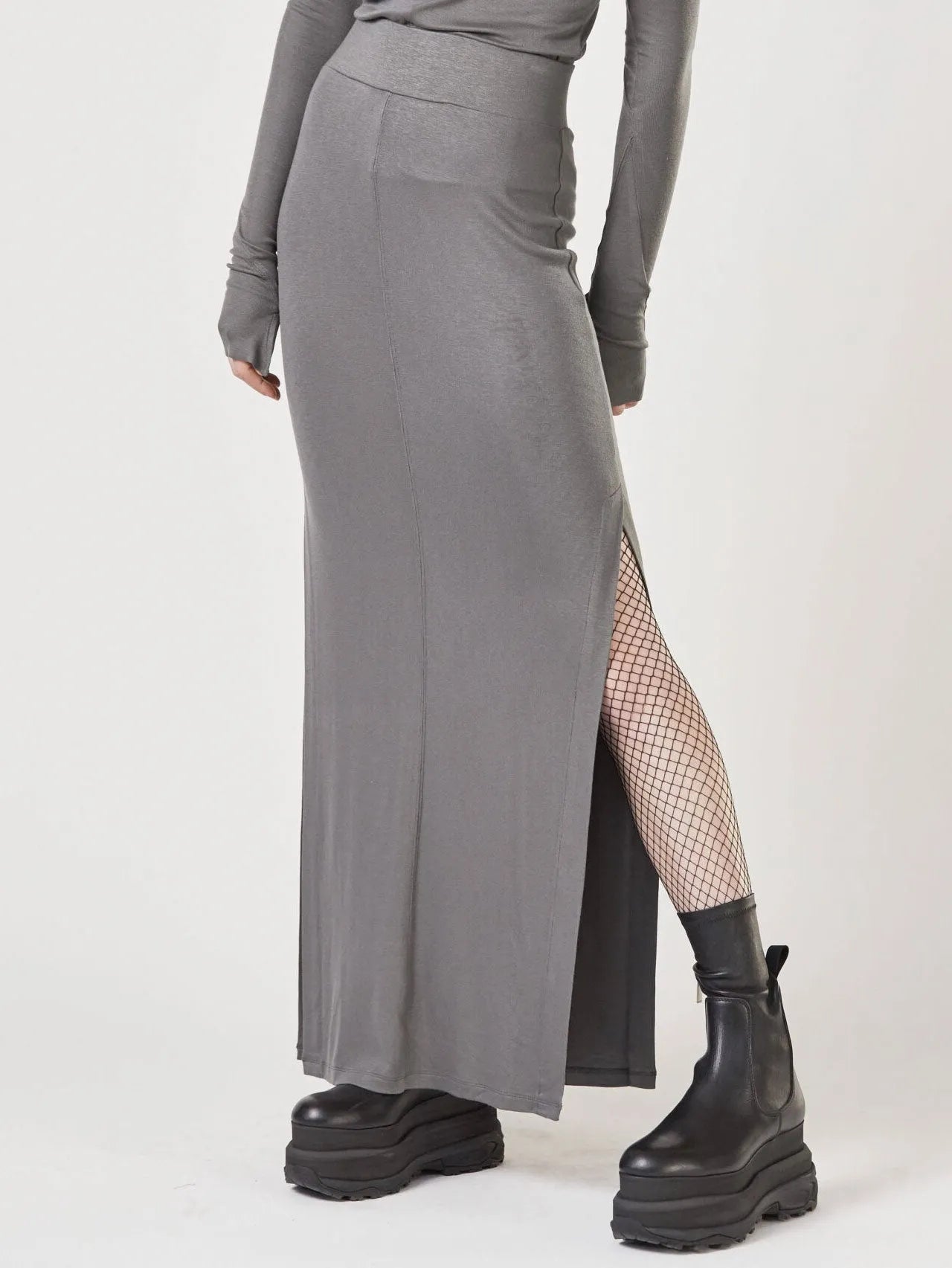 High waist long skirt