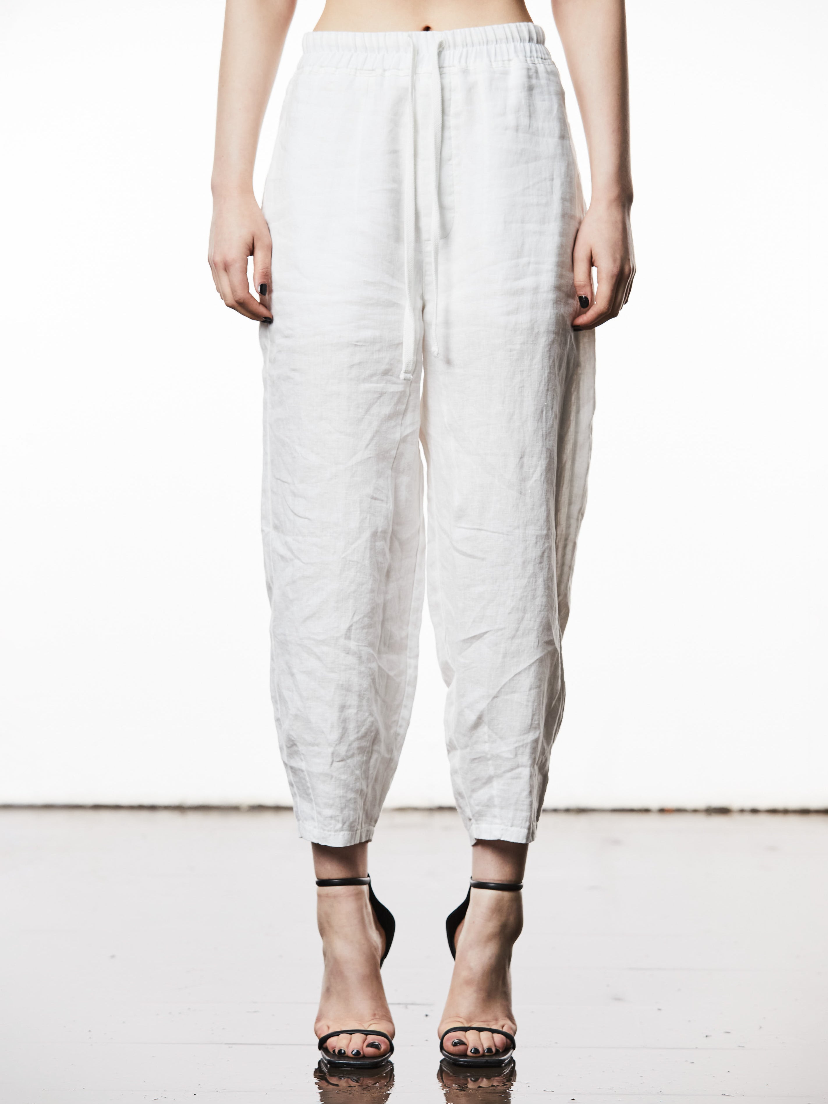 Woven Linen Trousers