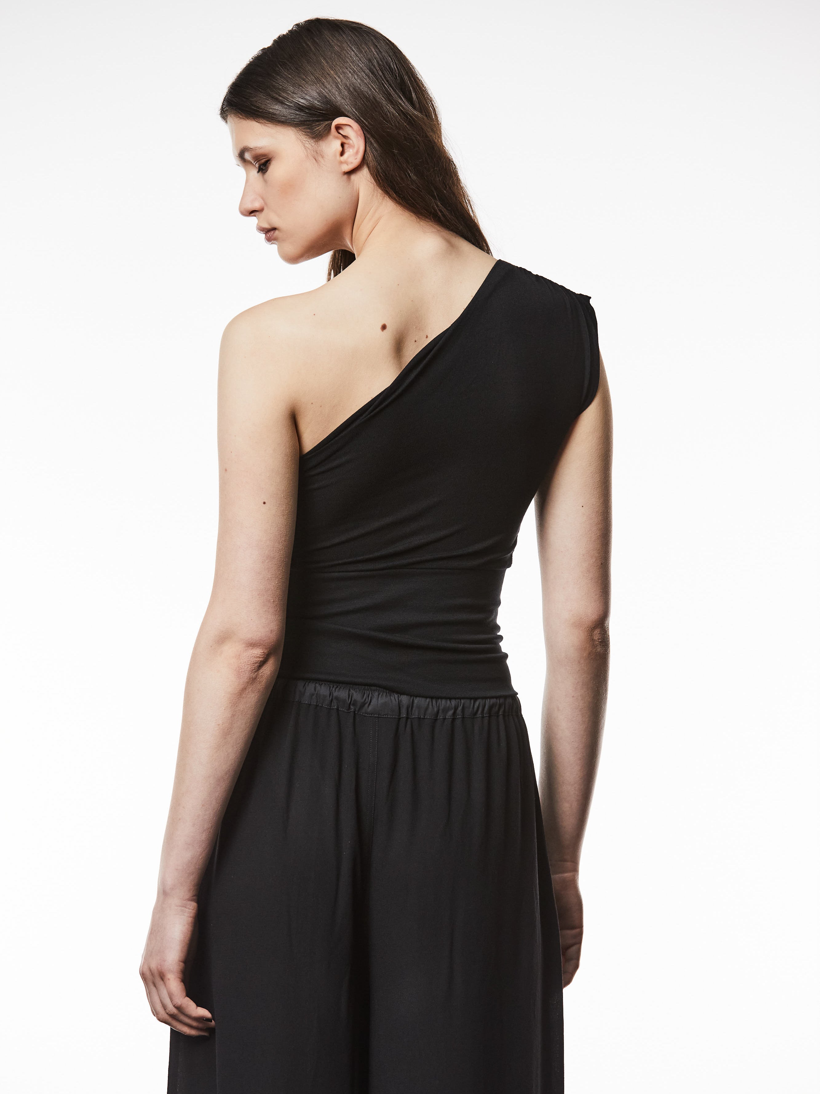 Gathered One-Shoulder Top