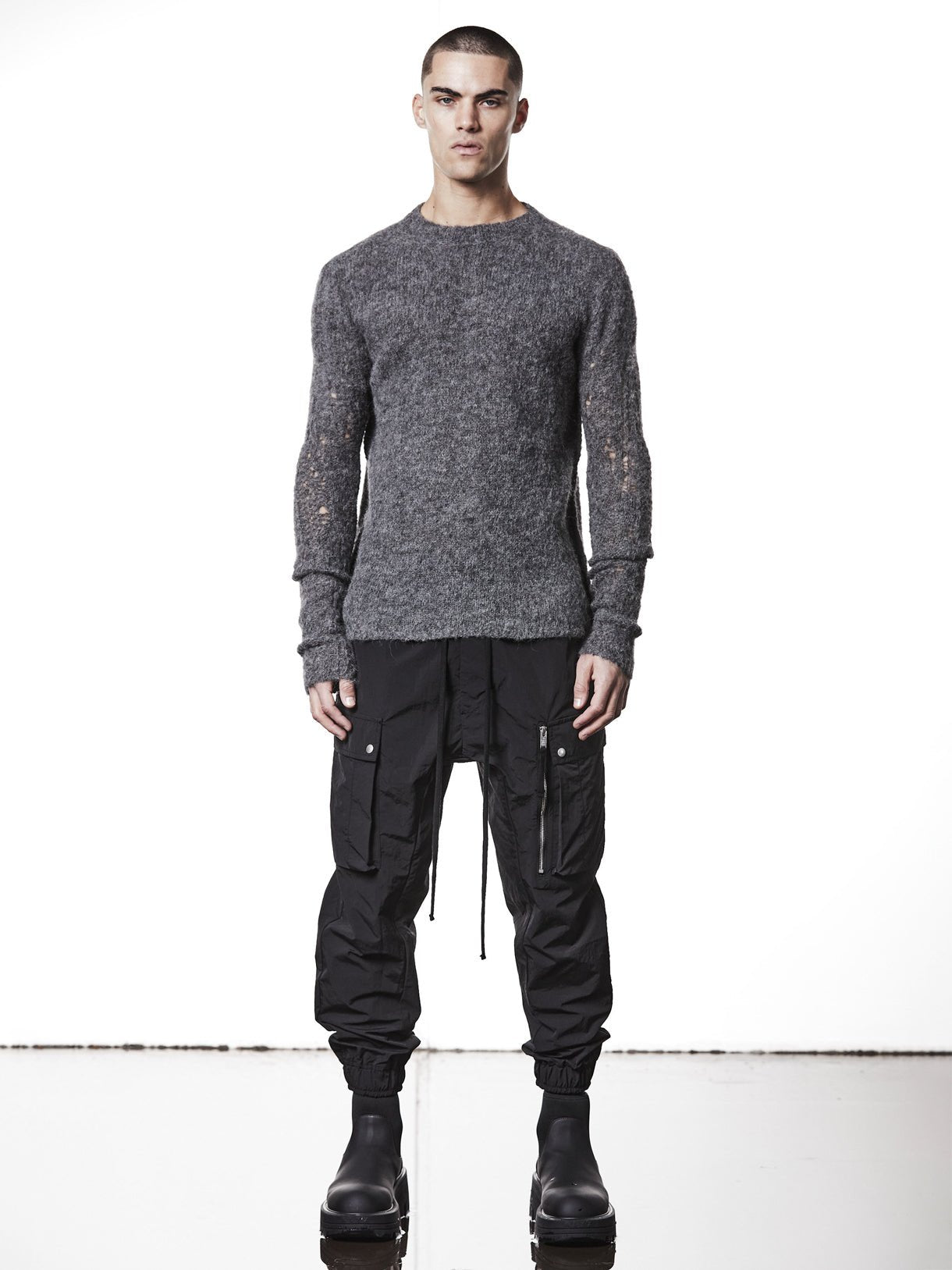 Alpaca Round Neck Sweater - by THOM KROM