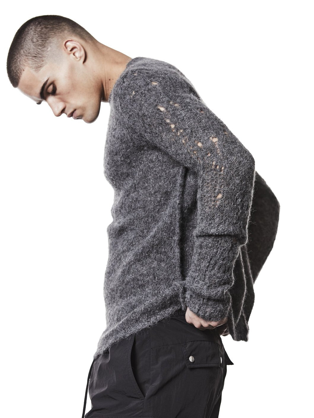 Alpaca Round Neck Sweater - by THOM KROM
